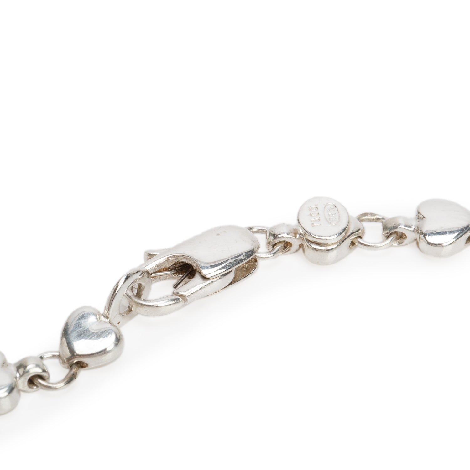 Tiffany & Co. Sterling Silver Vintage Heart Link Necklace