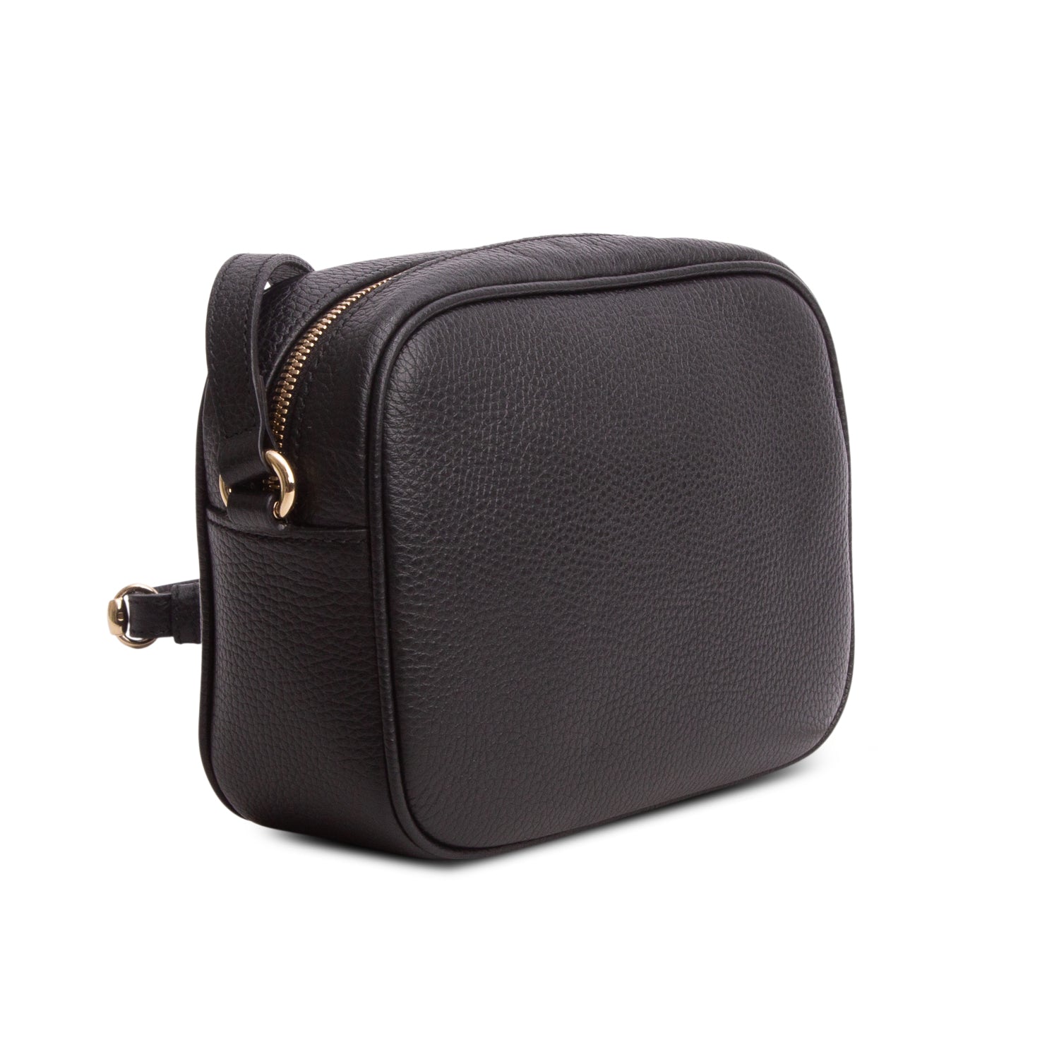Gucci Black Pebbled Calfskin Leather Small Soho Disco Bag w/ Box