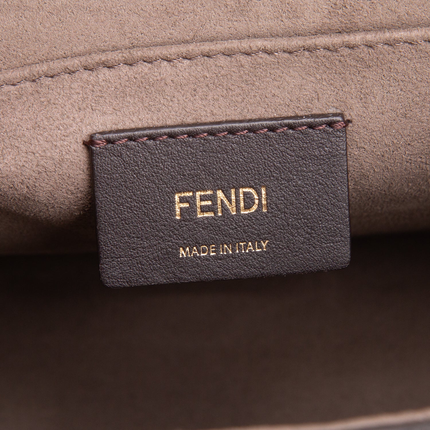Fendi Brown Vitello Century F is Fendi Bi-Color FF 1974 Embossed Kan I Shoulder Bag w/ Straps