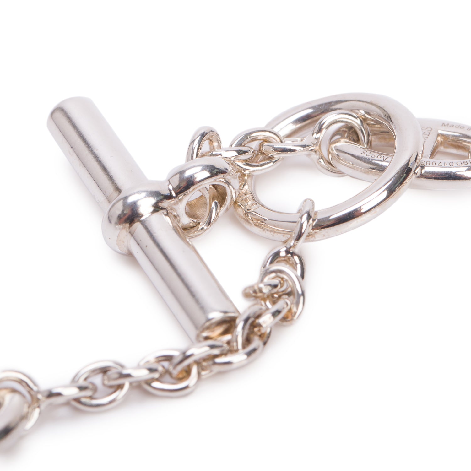 Hermes Sterling Silver Farandole Long Necklace 160