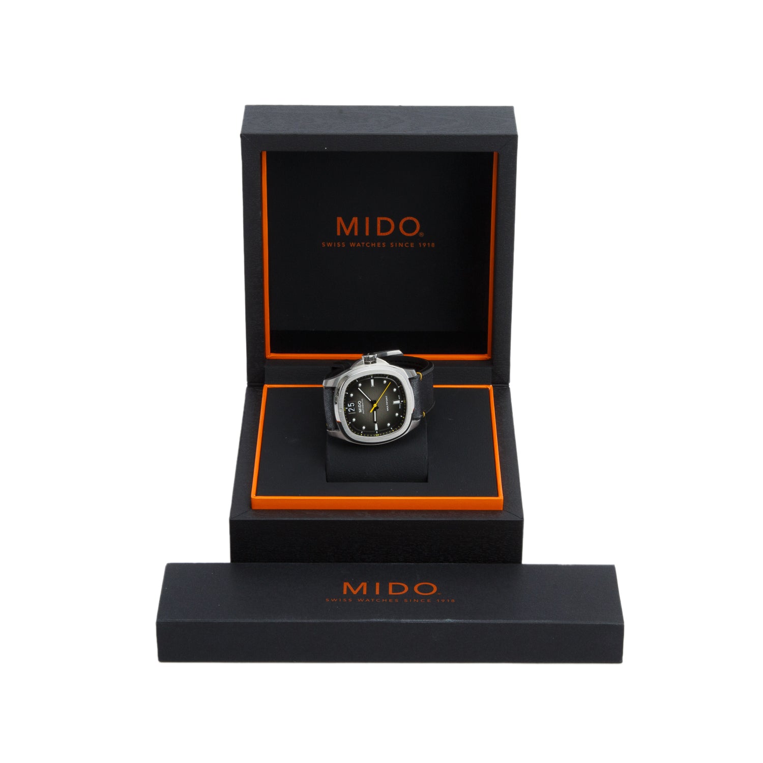 Mido 2025 Stainless Steel Multifort TV Big Date 40 MM Automatic Watch Grey Dial w/ Box, Papers & Extra Strap