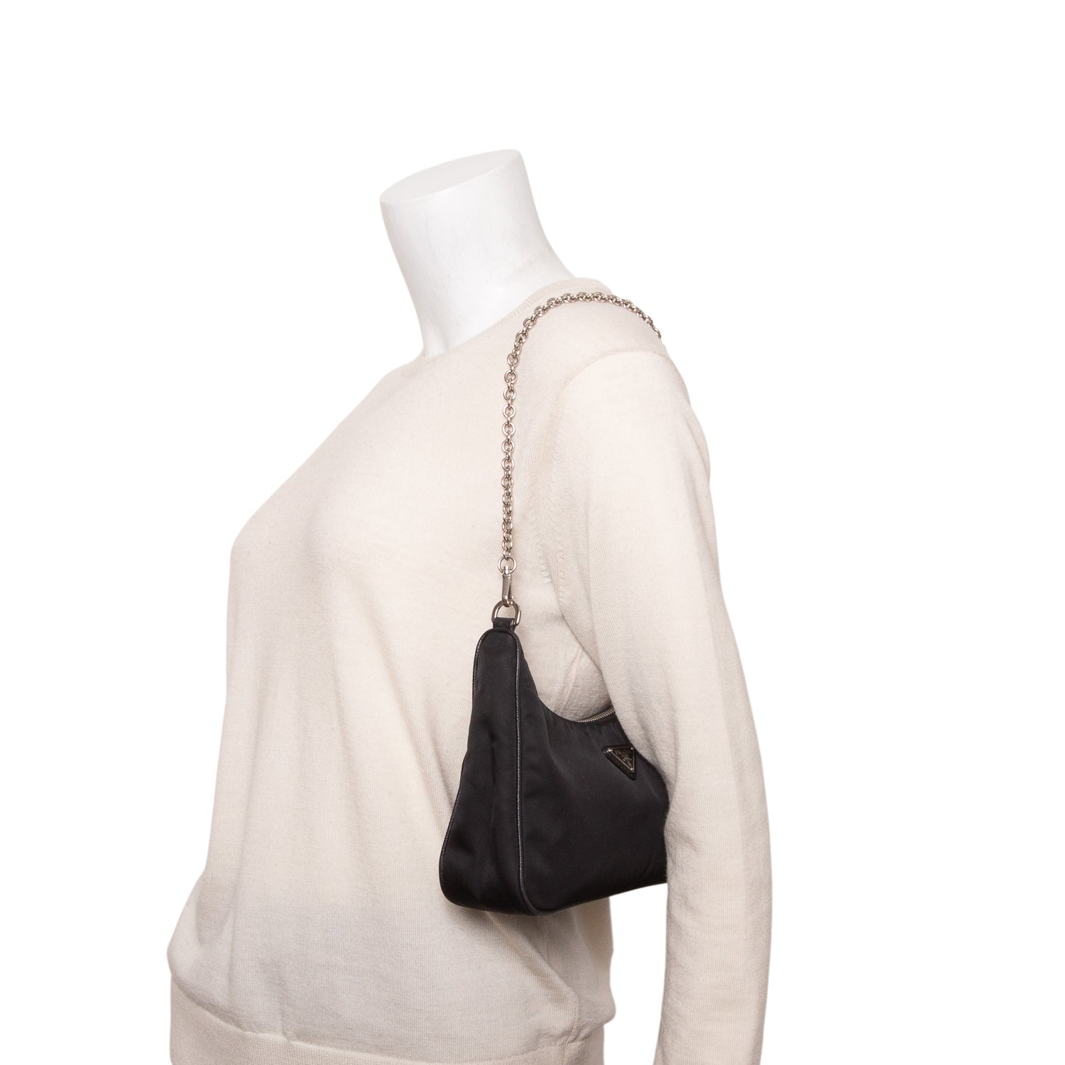 Prada Black Re-Edition 2005 Re-Nylon Shoulder Bag