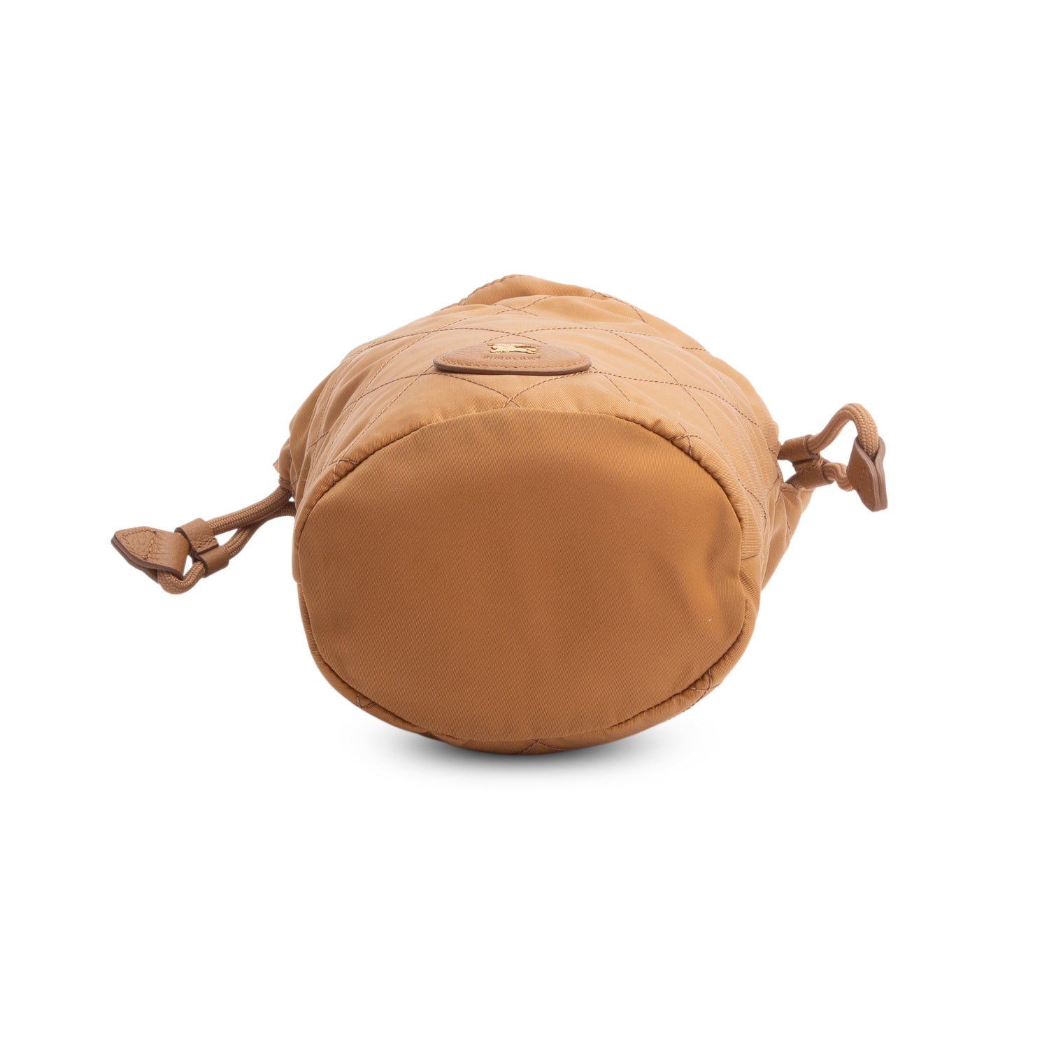 Burberry Tan/Check Nylon Reversible Horseshoe Chain Pouch