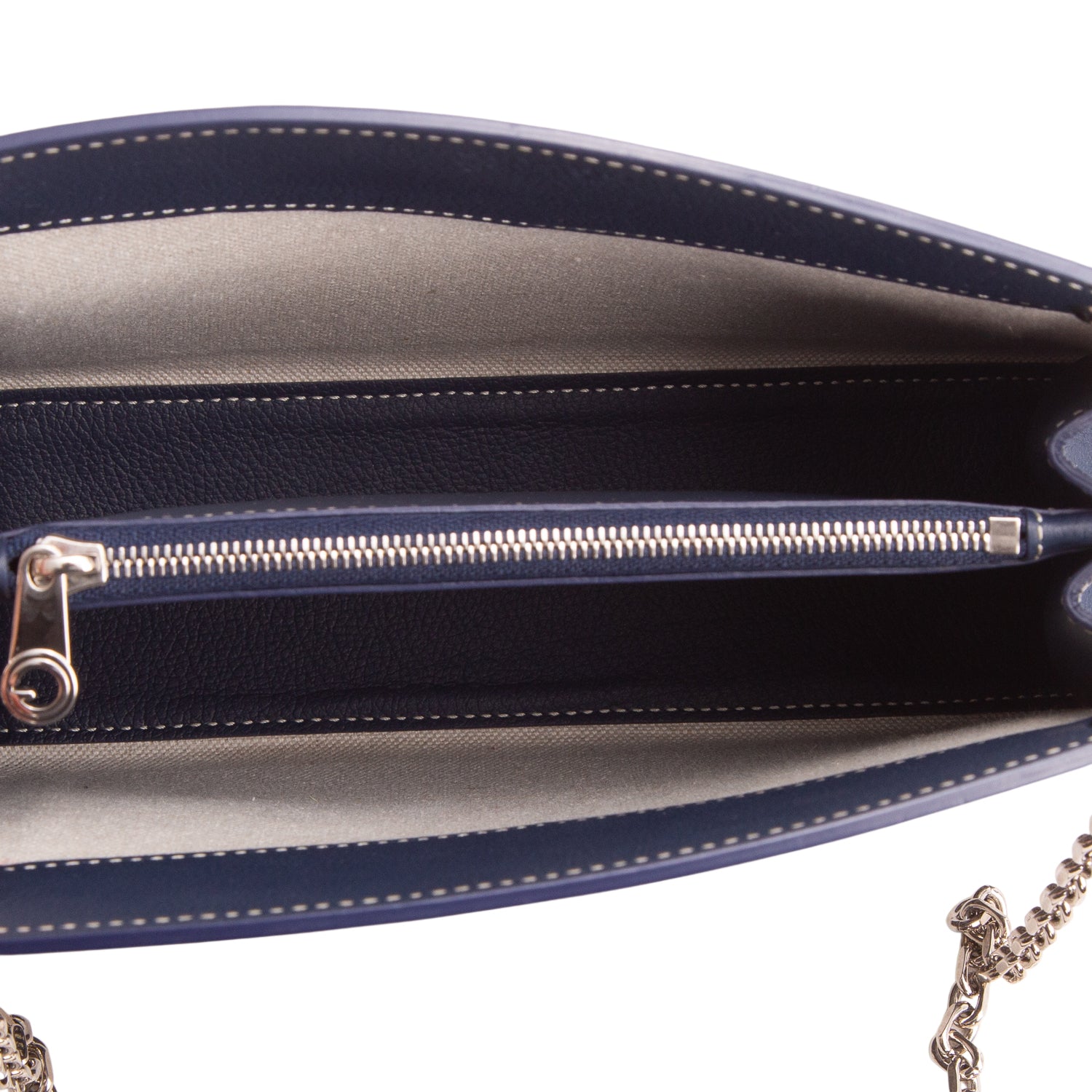 Goyard 2023 Navy Goyardine Rouette Structure PM w/ Box