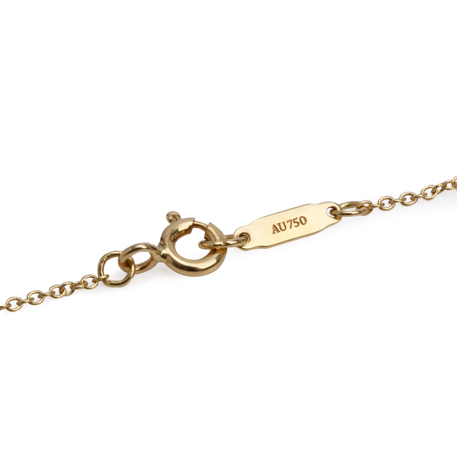 Tiffany & Co. 18k Yellow Gold Bow Pendant Necklace w/ Box