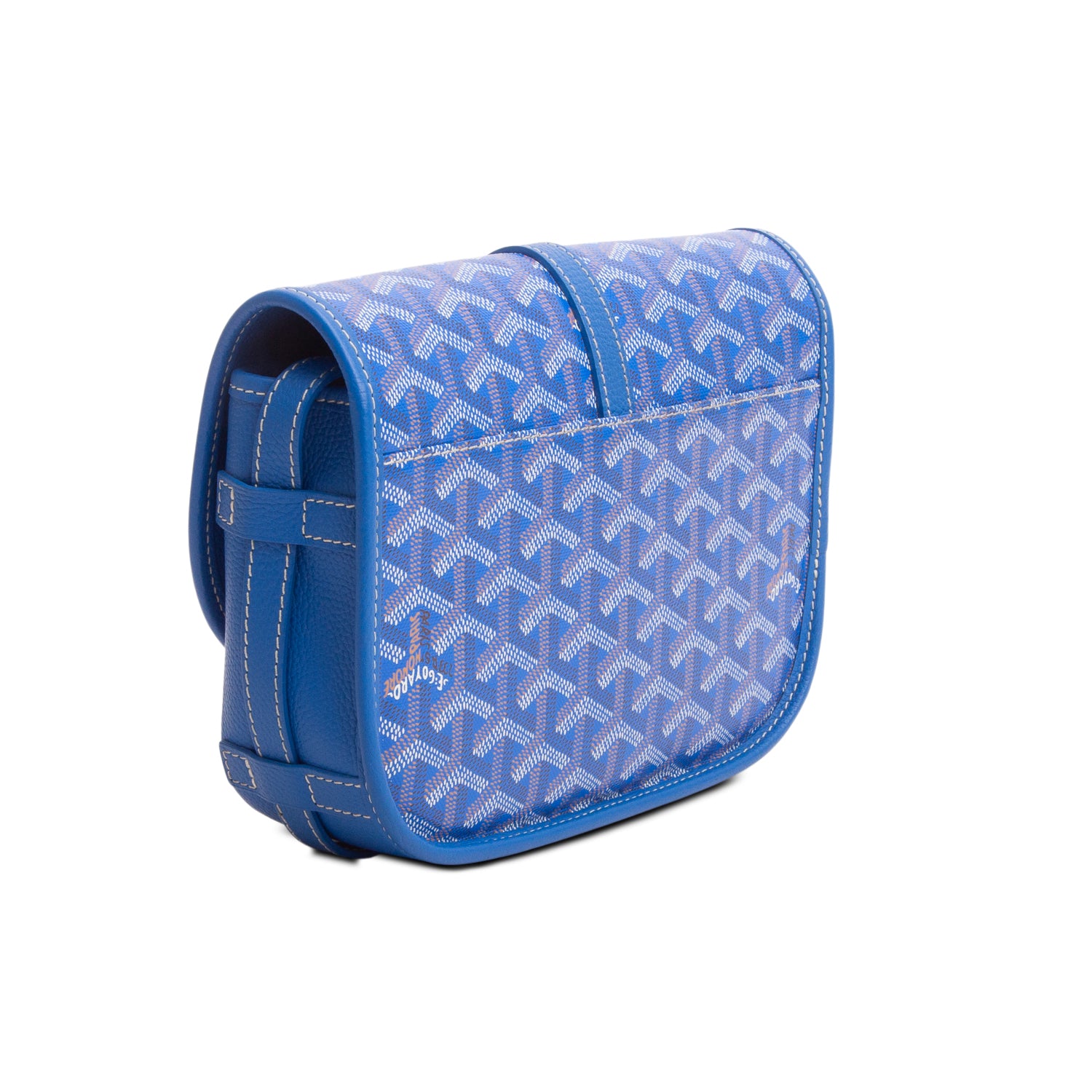 Goyard 2024 Blue Goyardine Canvas Belvedere II PM Crossbody Bag