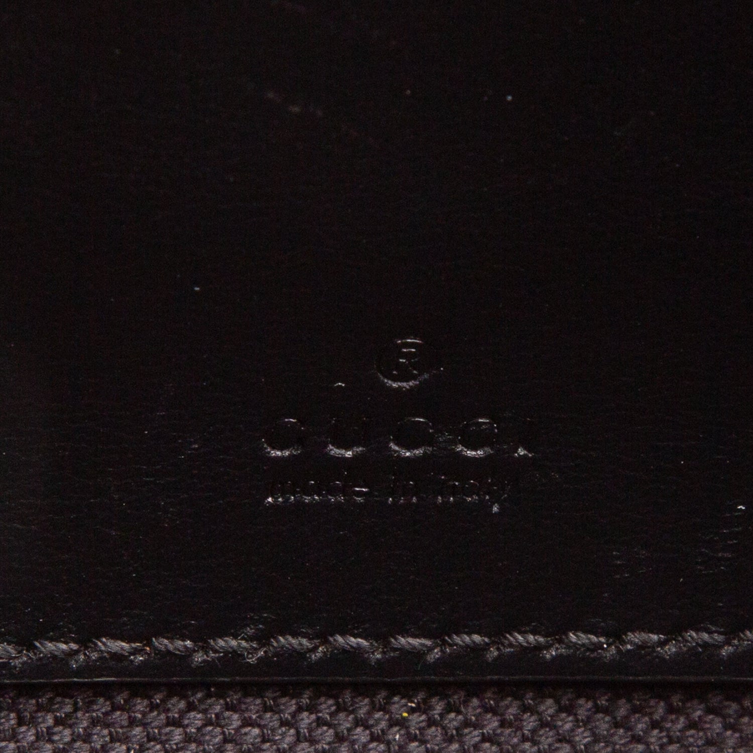 Gucci Black GG Supreme Monogram Super Mini Bag