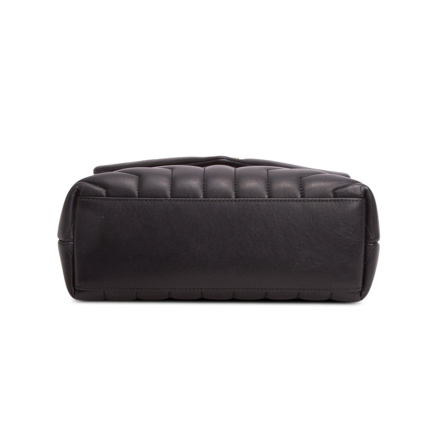 Saint Laurent 2020 Black Calfskin Y Quilted Monogram Small Loulou Chain Satchel w/ Box & Receipt