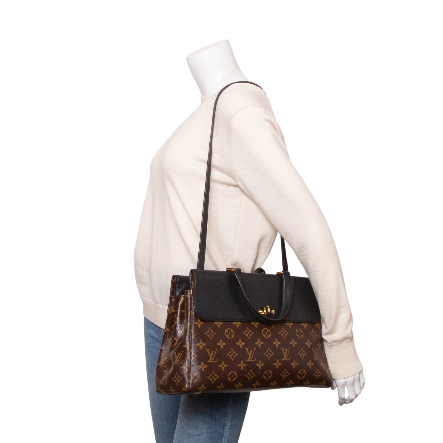 Louis Vuitton Monogram Black Venus w/ Box & Strap
