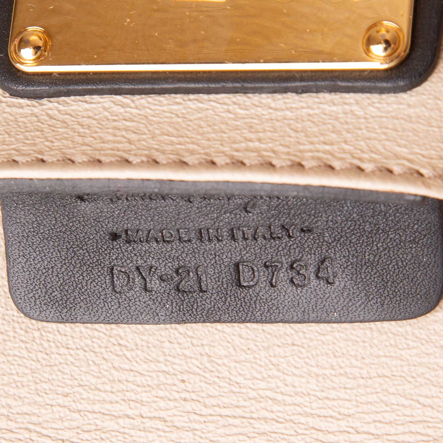 Ferragamo Black Calfskin Lock Story Clutch
