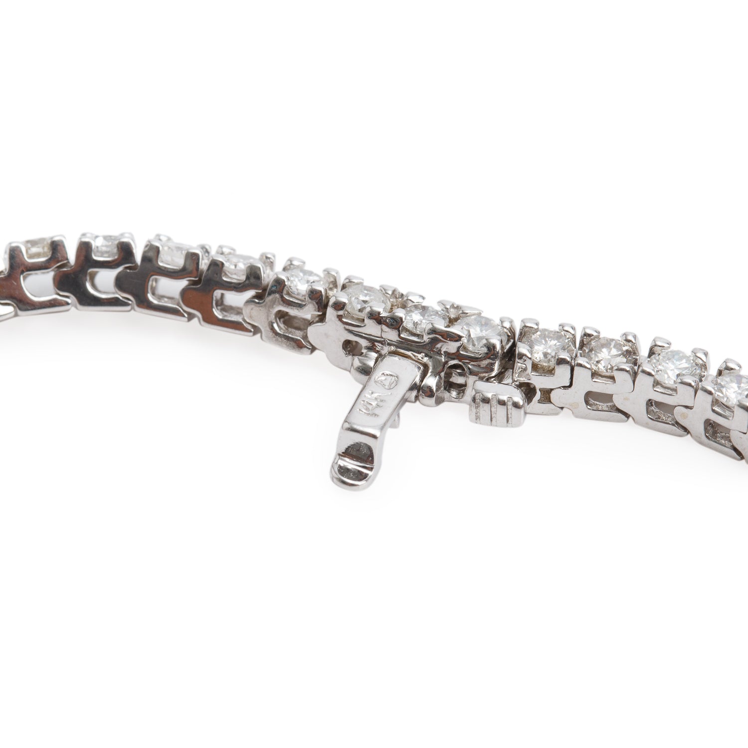 14k White Gold 3.30 tcw. Diamond Tennis Bracelet