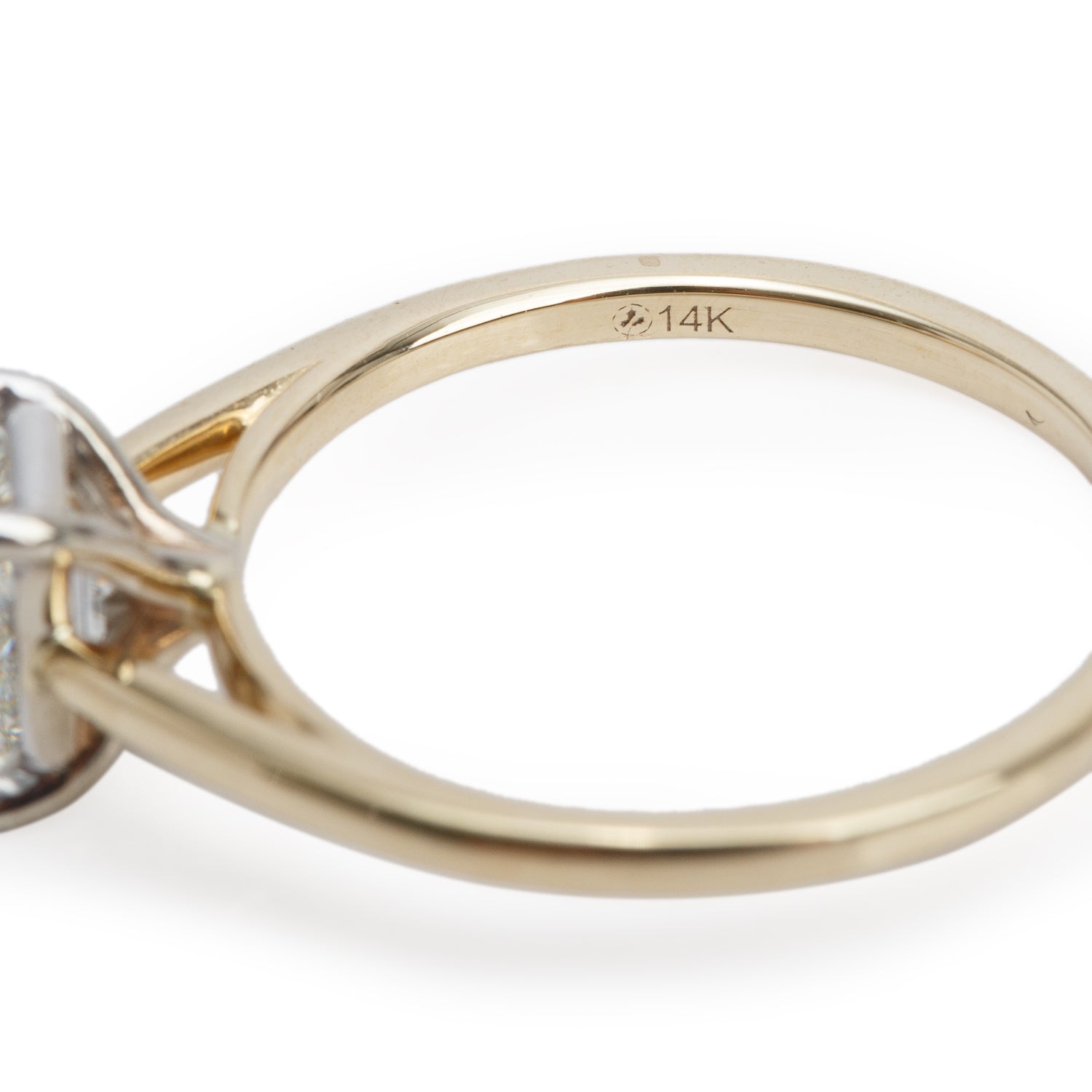 14k Yellow Gold 1.01 ct. Emerald Cut Diamond Engagement Ring, Size 5.75 w/ GIA Certificate