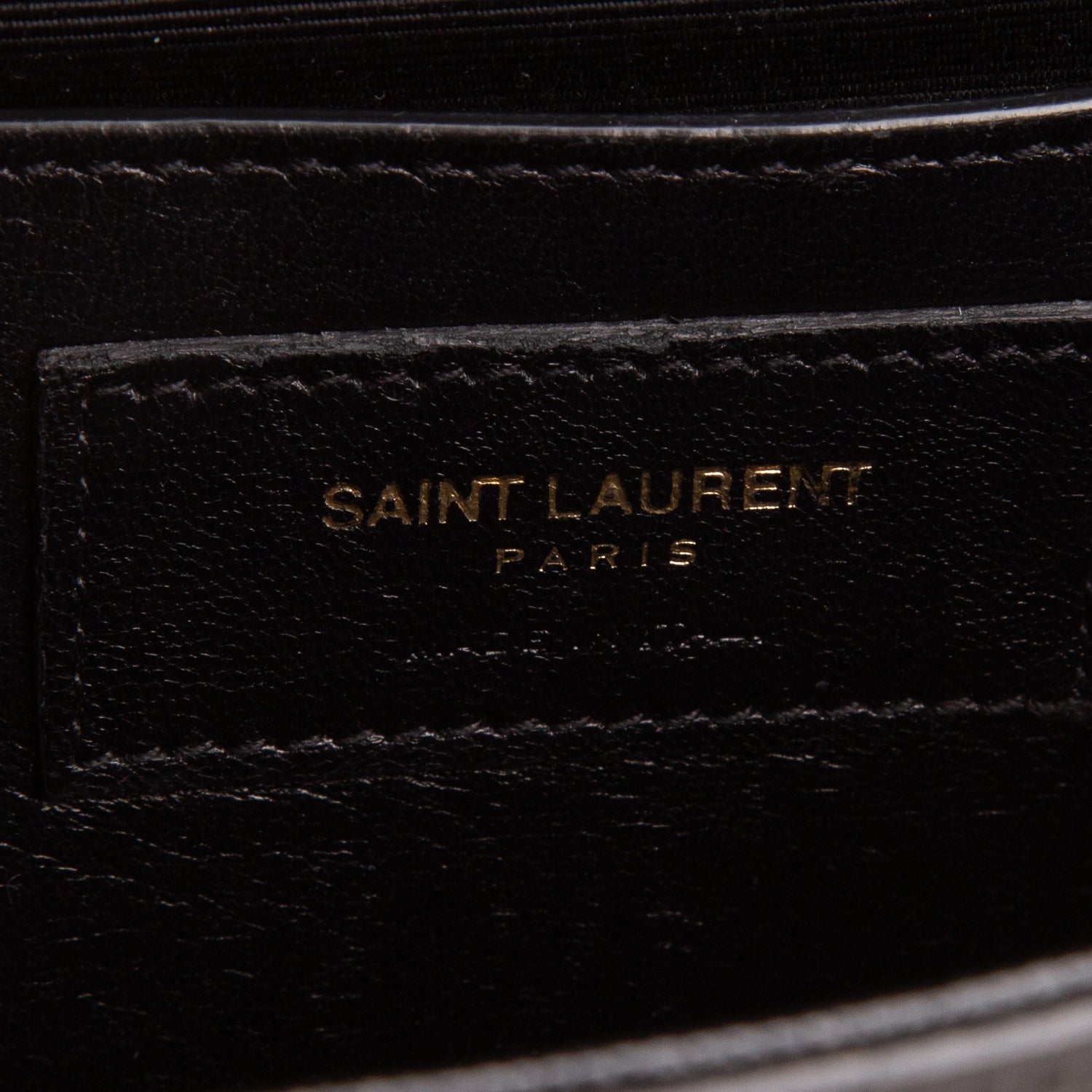Saint Laurent Black Grain De Poudre Small Kate Chain Bag