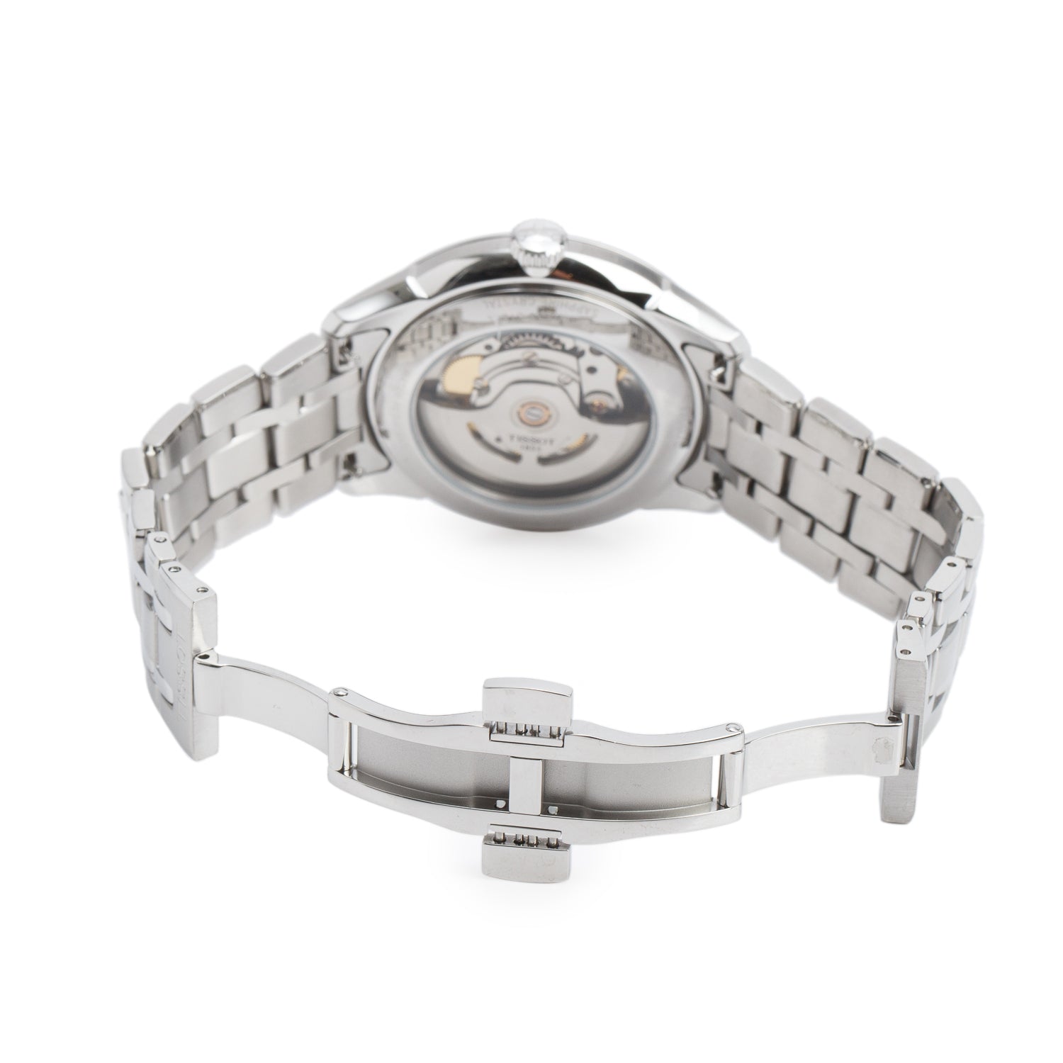 Tissot Stainless Steel Chemin des Tourelles 39 MM Automatic Watch Silver Dial