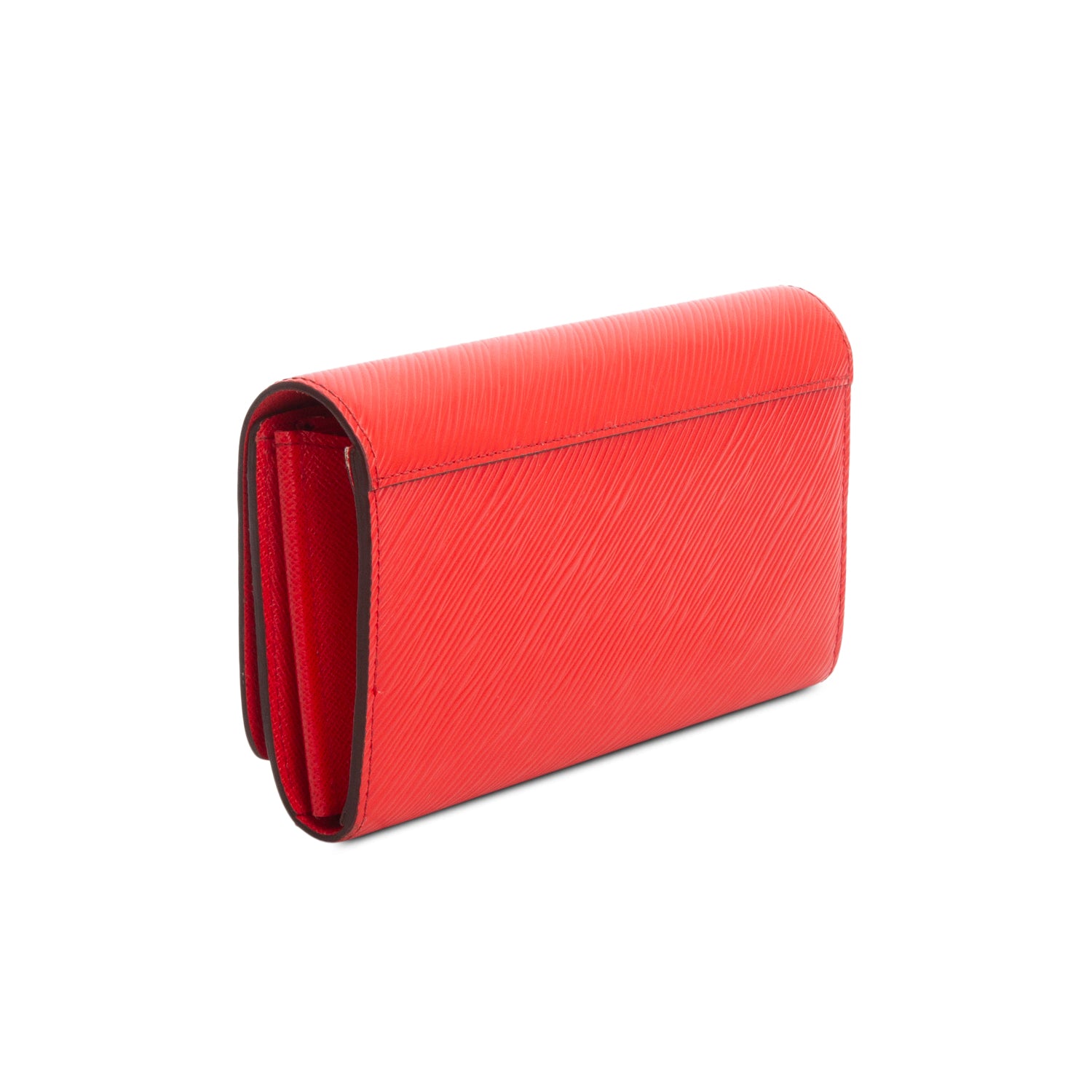 Louis Vuitton Red Epi Leather Twist Wallet w/ Box