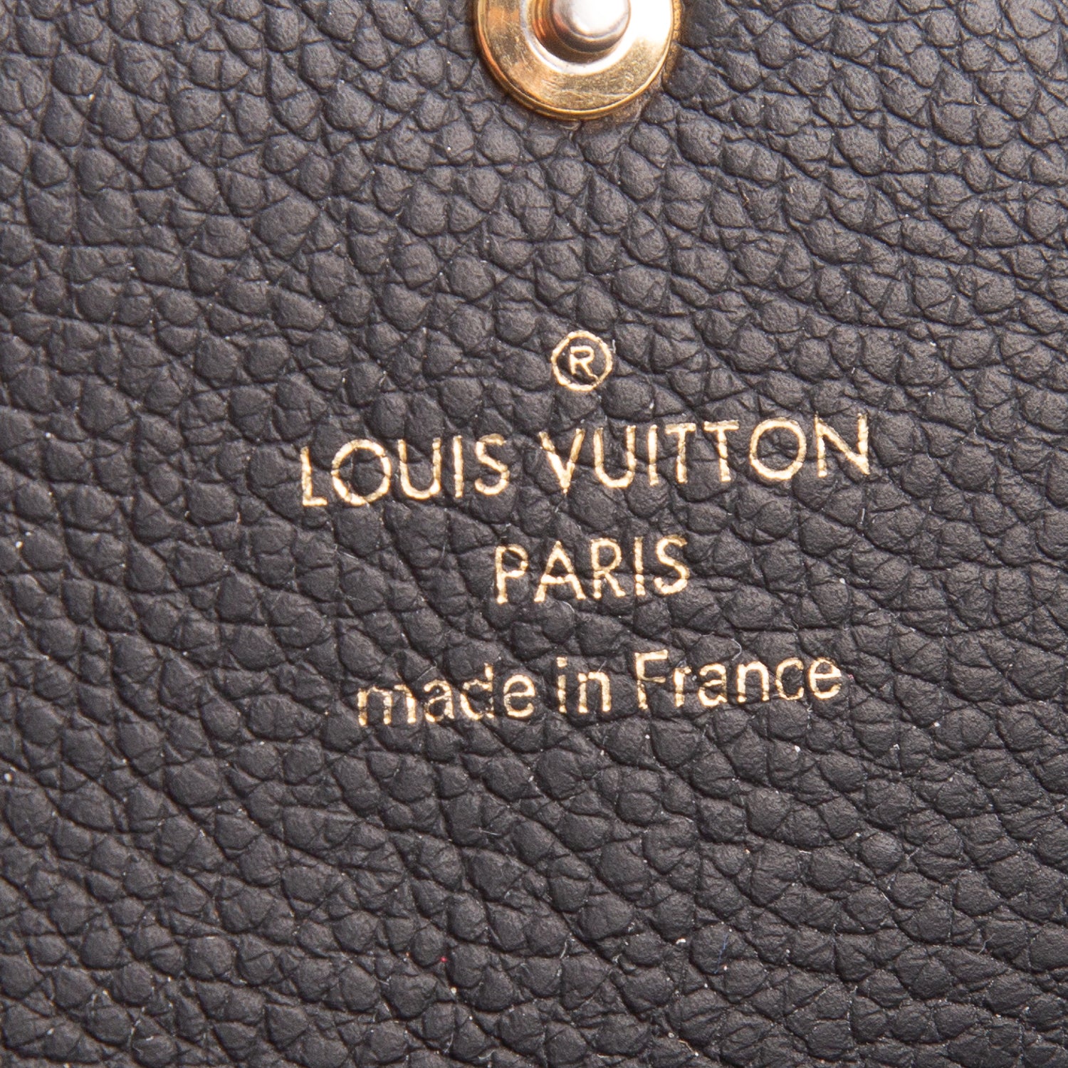 Louis Vuitton Black Monogram Empreinte Leather Sarah Wallet w/ Box