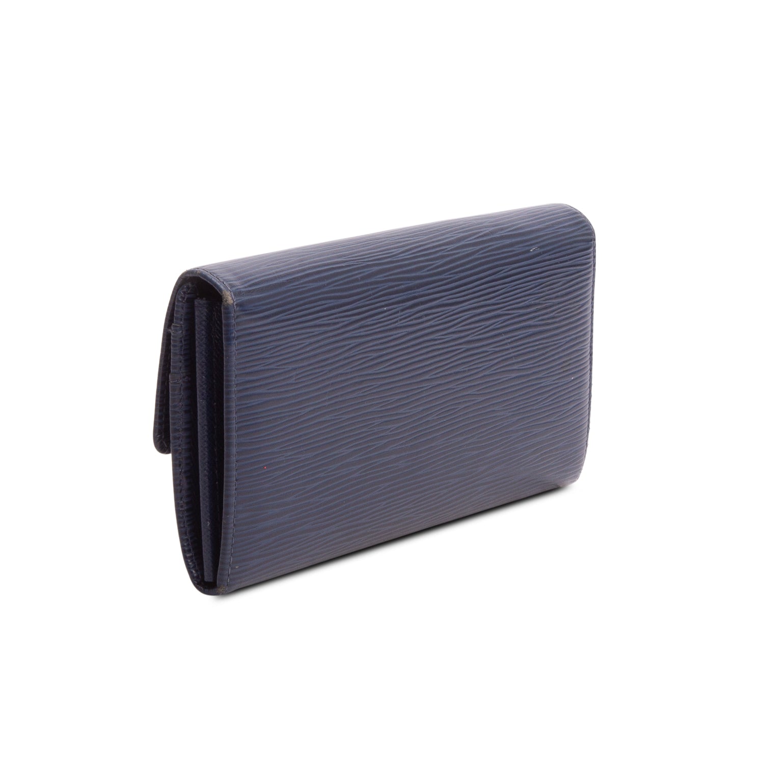 Louis Vuitton Navy Epi Leather Sarah Wallet w/ Box