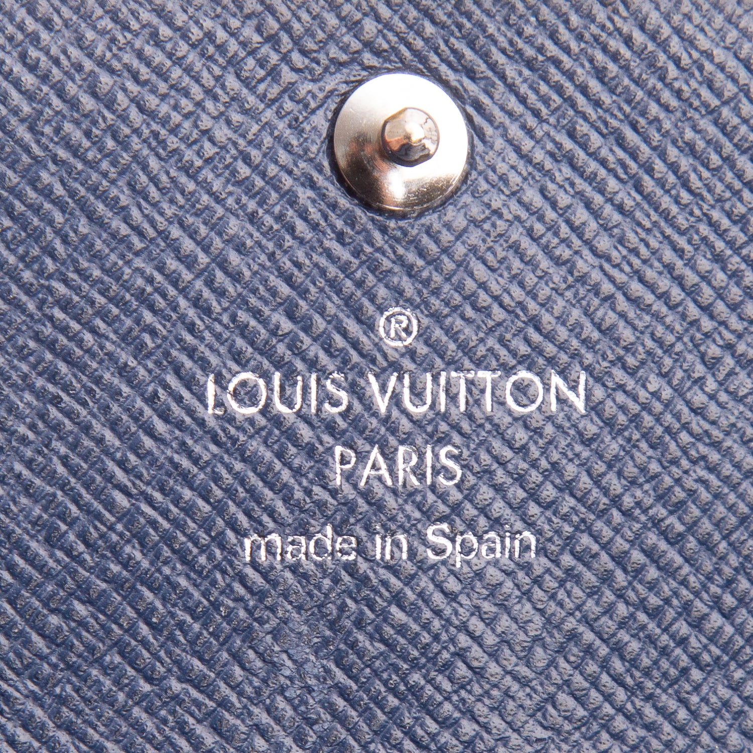 Louis Vuitton Navy Epi Leather Sarah Wallet w/ Box