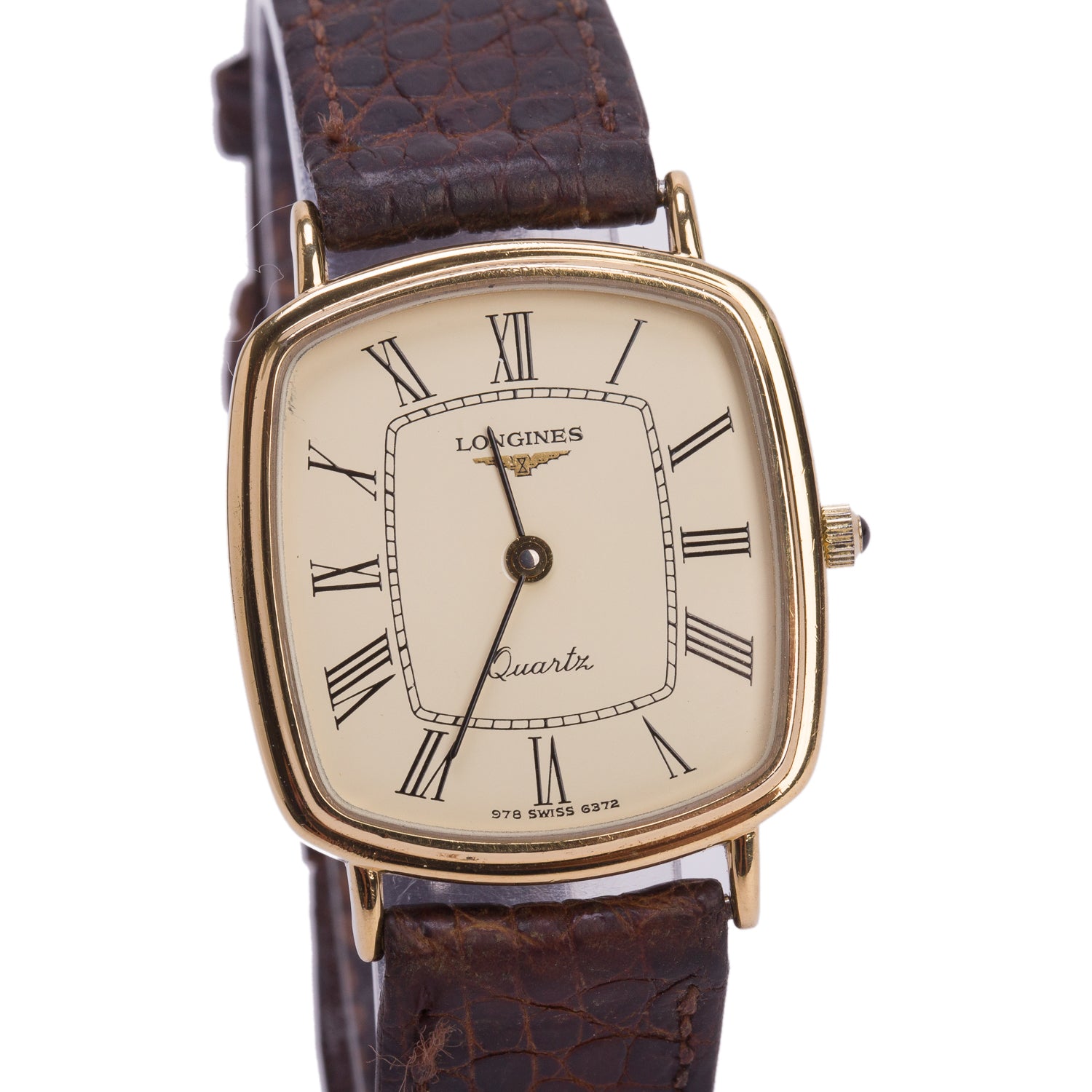 Longines Vintage Gold-Plated Stainless Steel 28 MM Quartz Watch Creme Dial