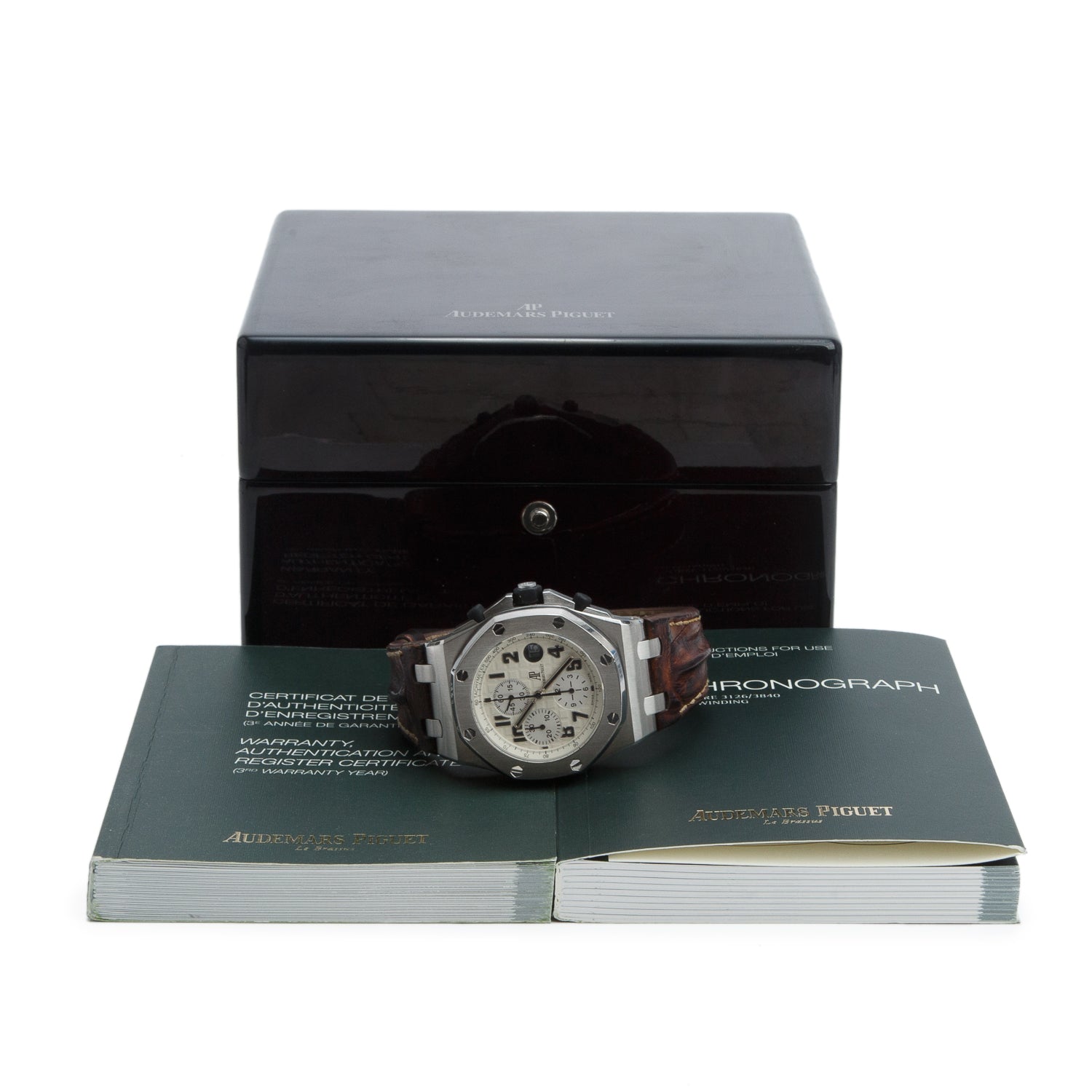 Audemars Piguet Stainless Steel Royal Oak Offshore 42 MM Automatic Chronograph Watch White Dial w/ Box & Papers
