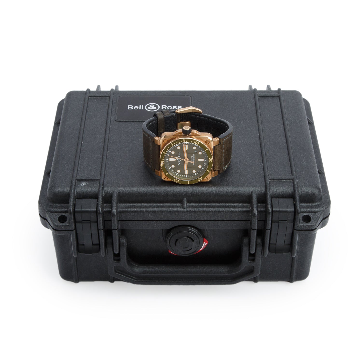 Bell & Ross Bronze & Stainless Steel BR03-92 42 MM Automatic Watch Green Dial w/ Box & Papers