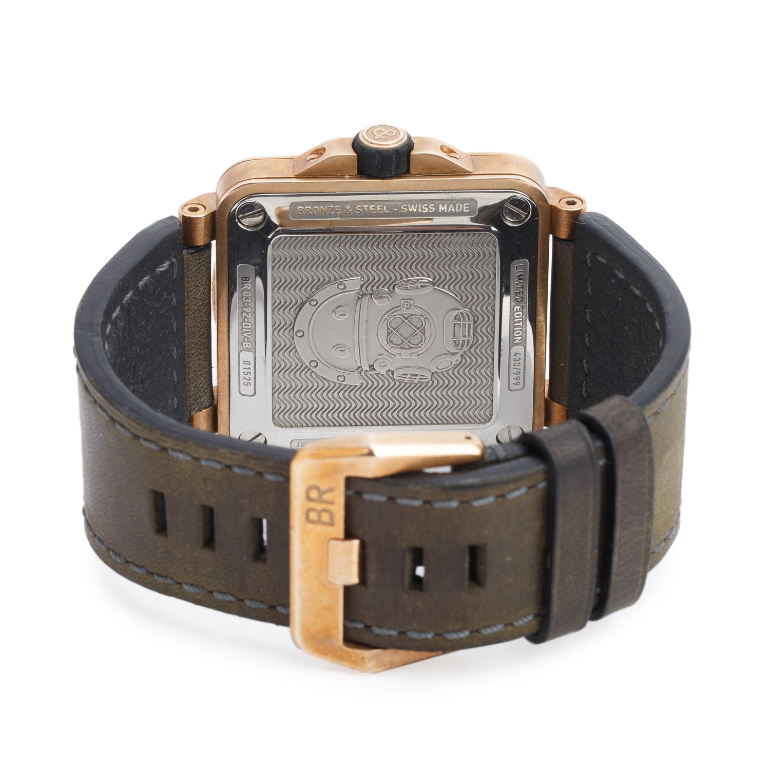 Bell & Ross Bronze & Stainless Steel BR03-92 42 MM Automatic Watch Green Dial w/ Box & Papers
