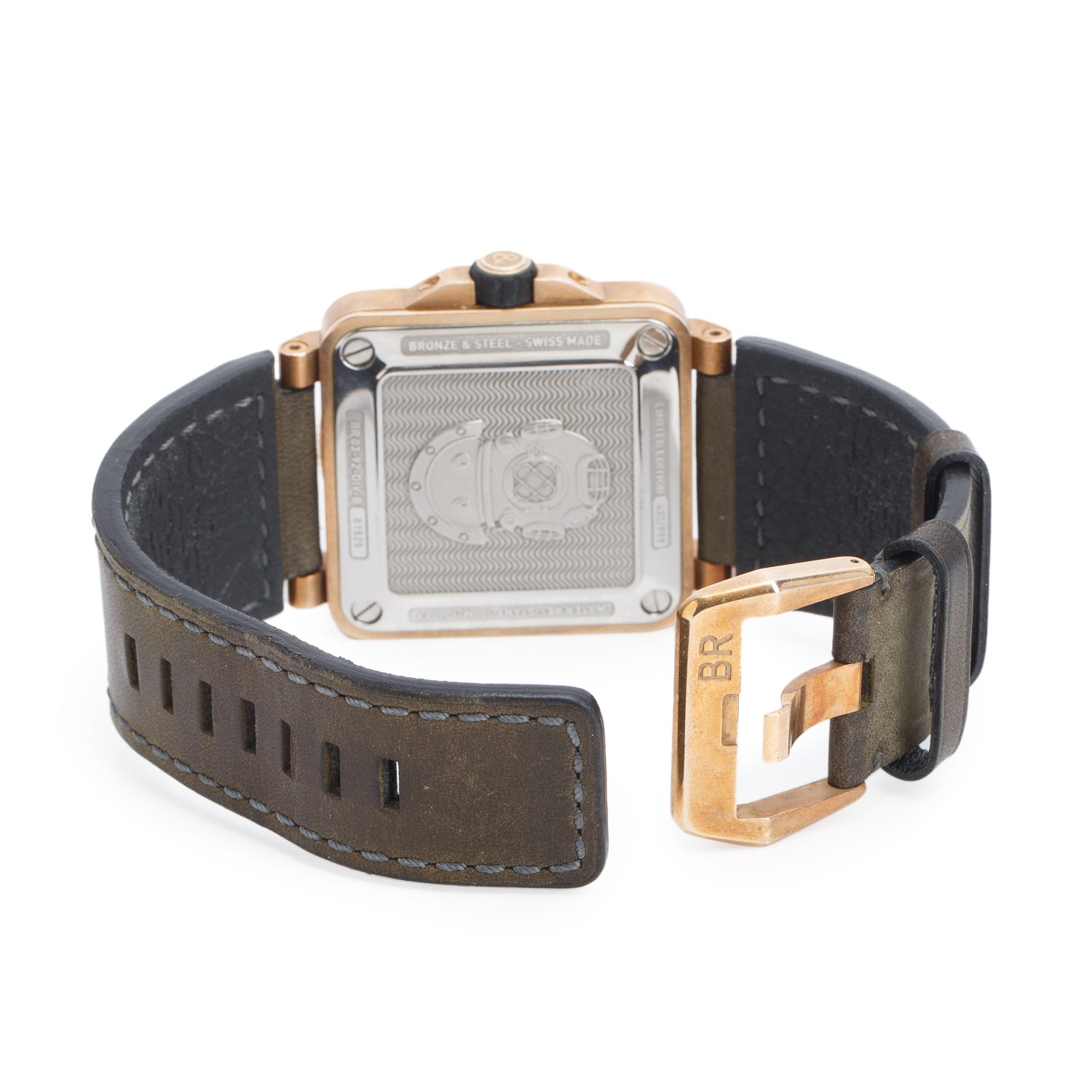 Bell & Ross Bronze & Stainless Steel BR03-92 42 MM Automatic Watch Green Dial w/ Box & Papers