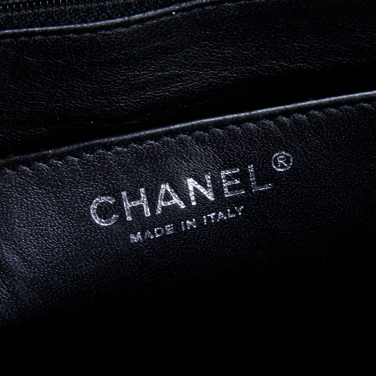 Chanel Black Caviar Quilted Maxi Single Flap w/ Authenticity Card