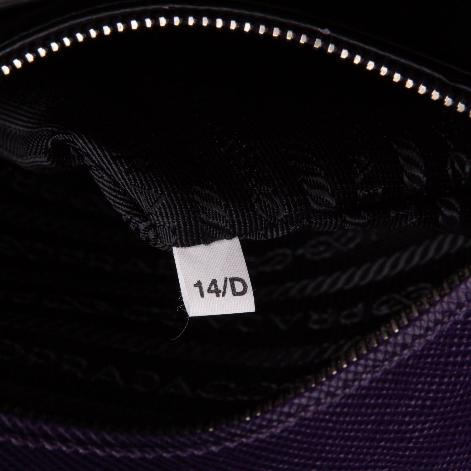 Prada Purple Saffiano Twist Lock Tote w/ Strap