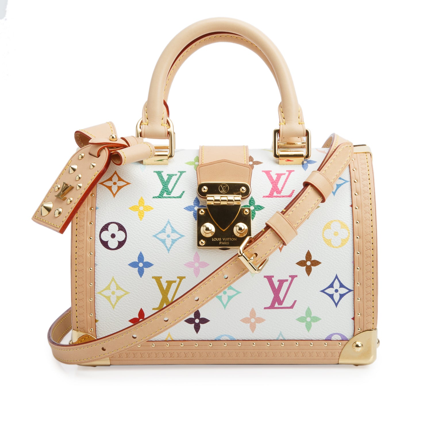 Louis Vuitton Monogram Multicolor LV x TM Speedy Trunk 20 w/ Strap