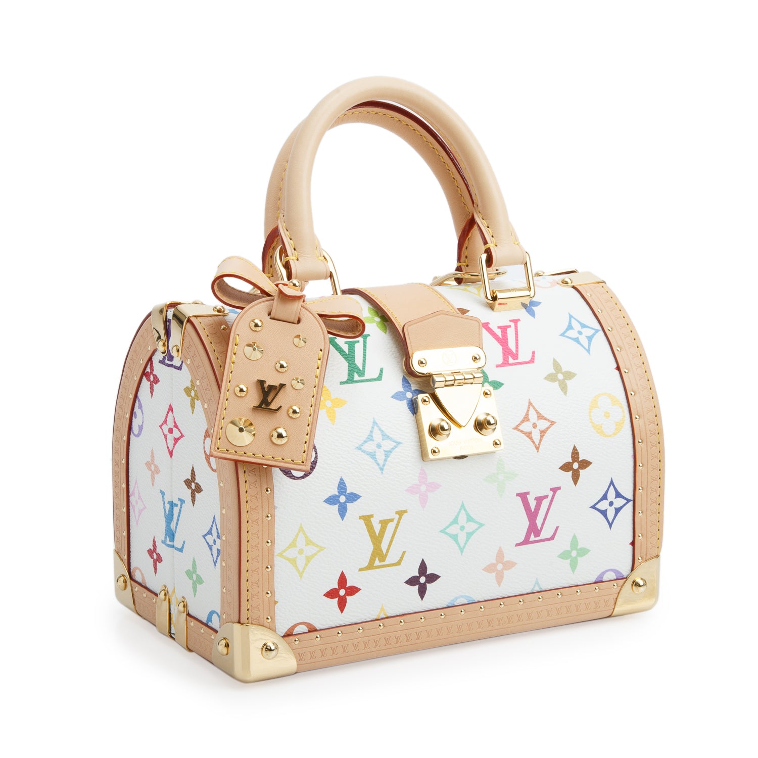 Louis Vuitton Monogram Multicolor LV x TM Speedy Trunk 20 w/ Strap