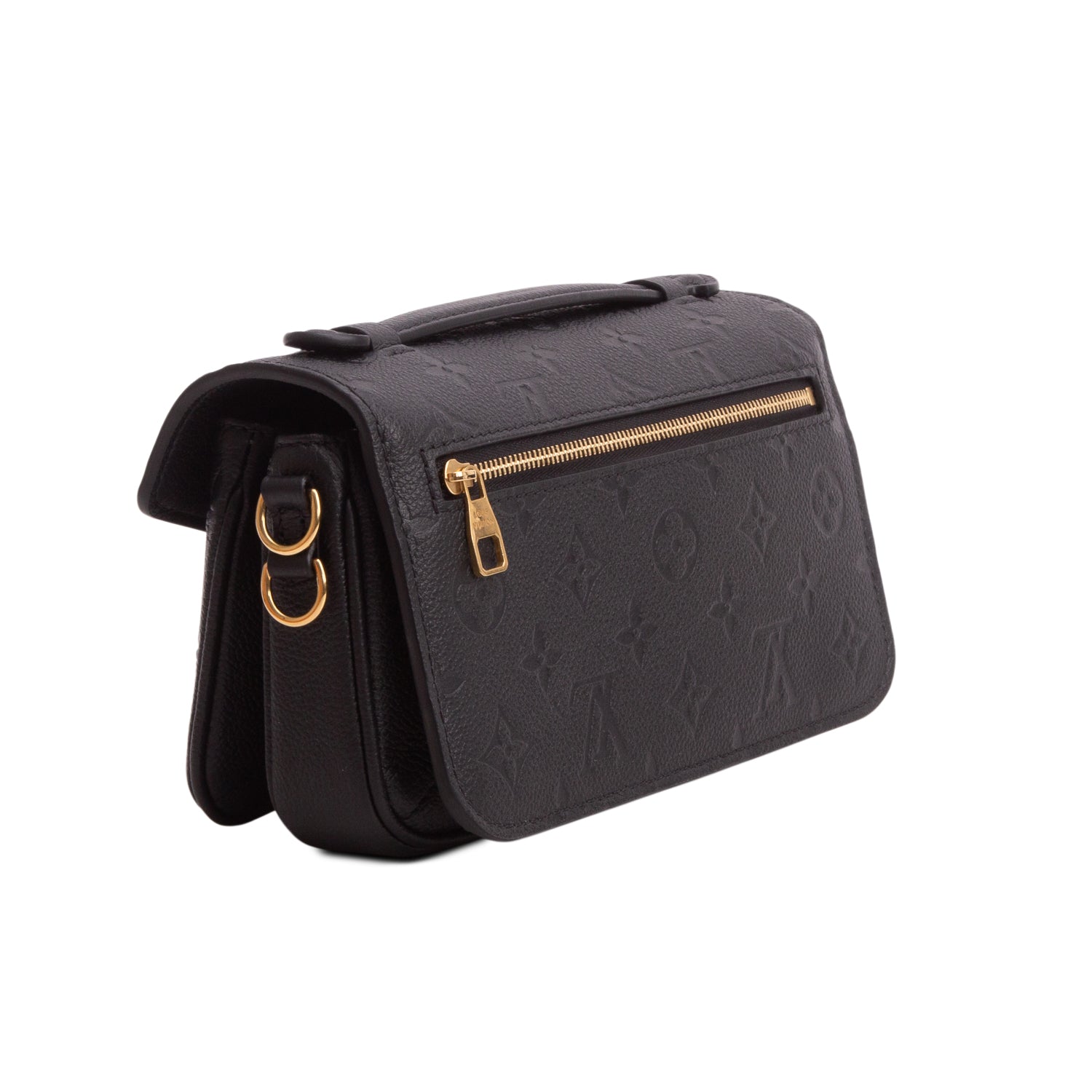 Louis Vuitton 2024 Black Monogram Empreinte East West Pochette Metis w/ Box, Strap & Receipt