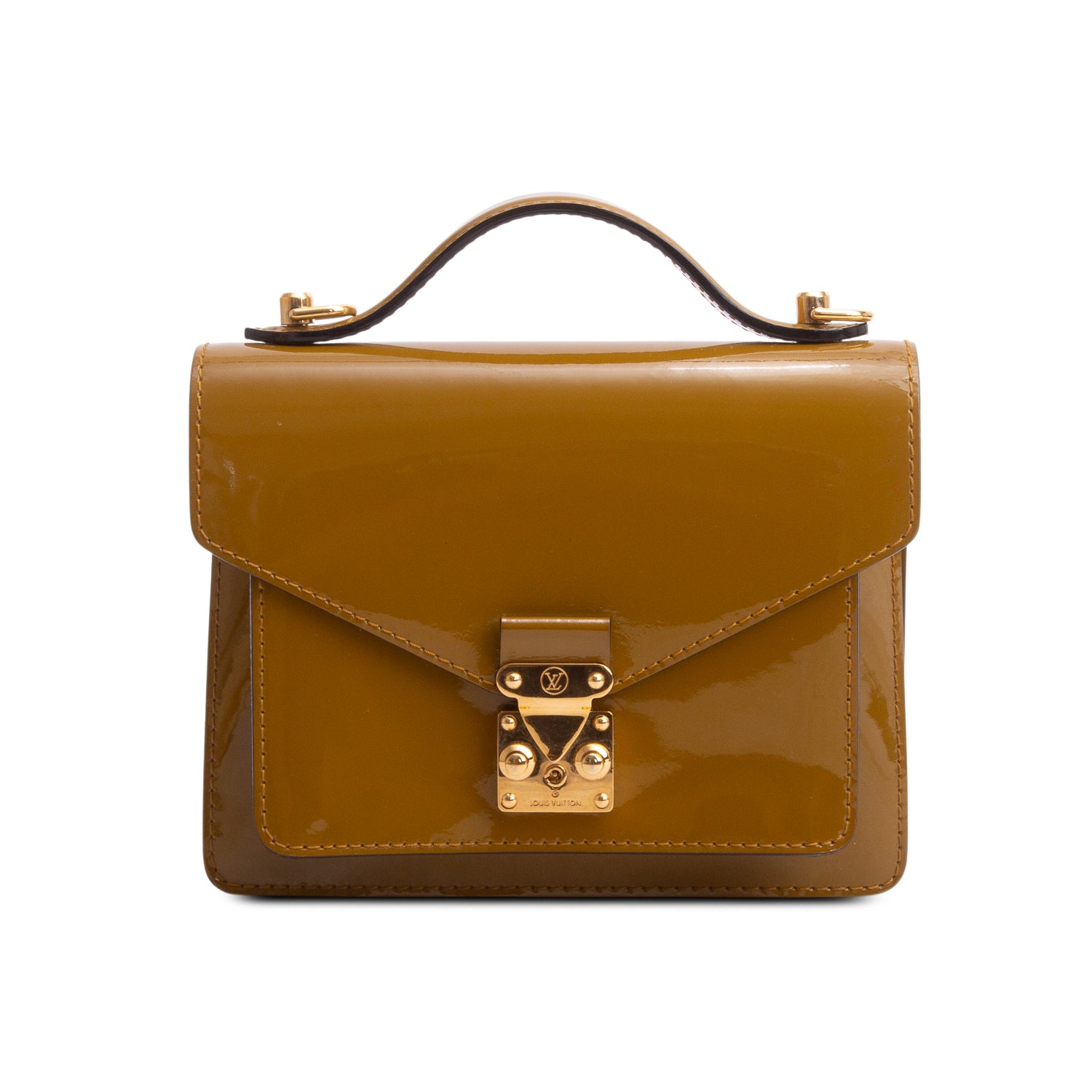 Louis Vuitton Green Vernis Monceau BB w/ Strap