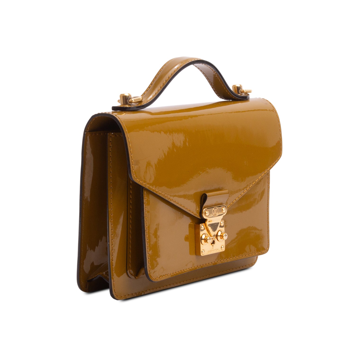 Louis Vuitton Green Vernis Monceau BB w/ Strap