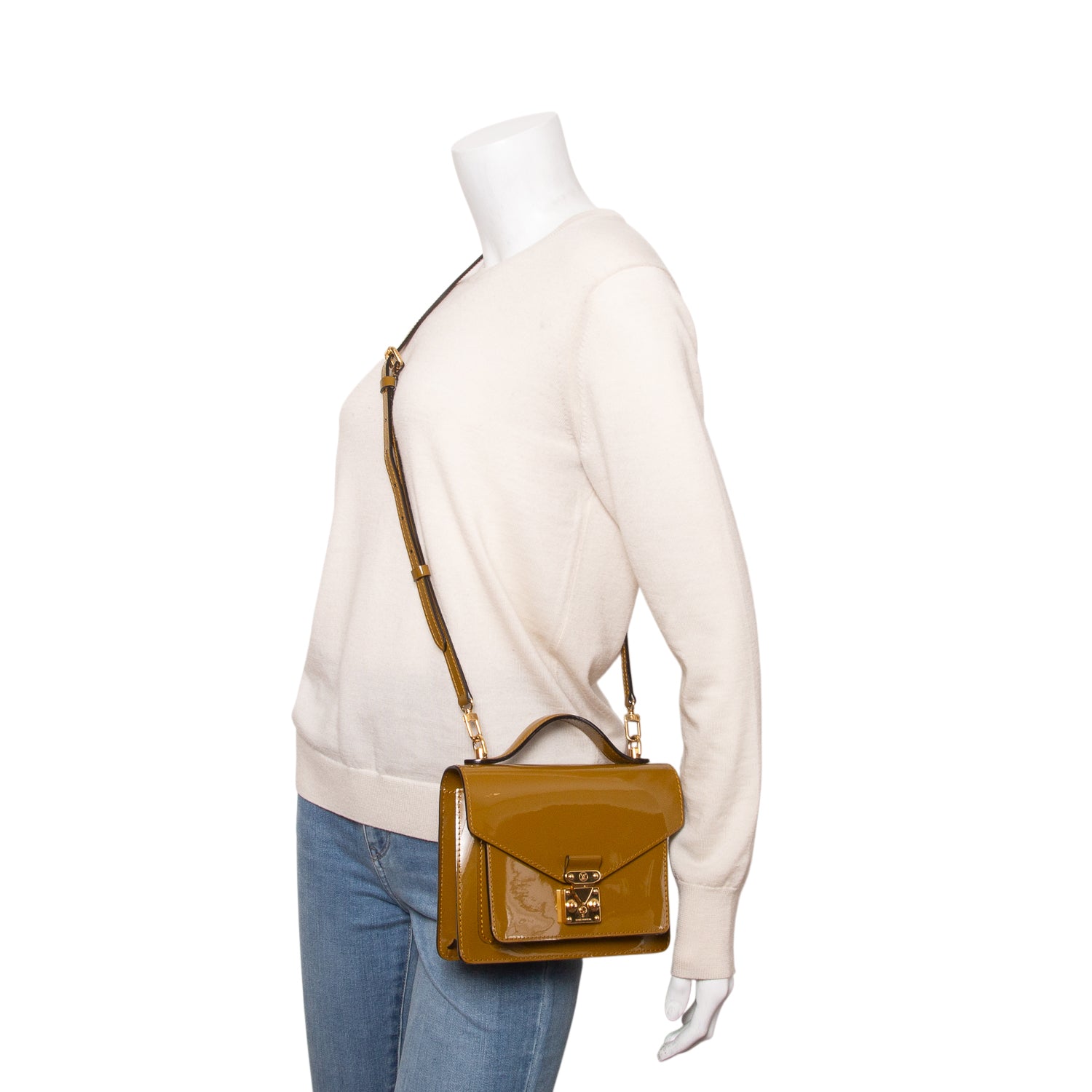 Louis Vuitton Green Vernis Monceau BB w/ Strap
