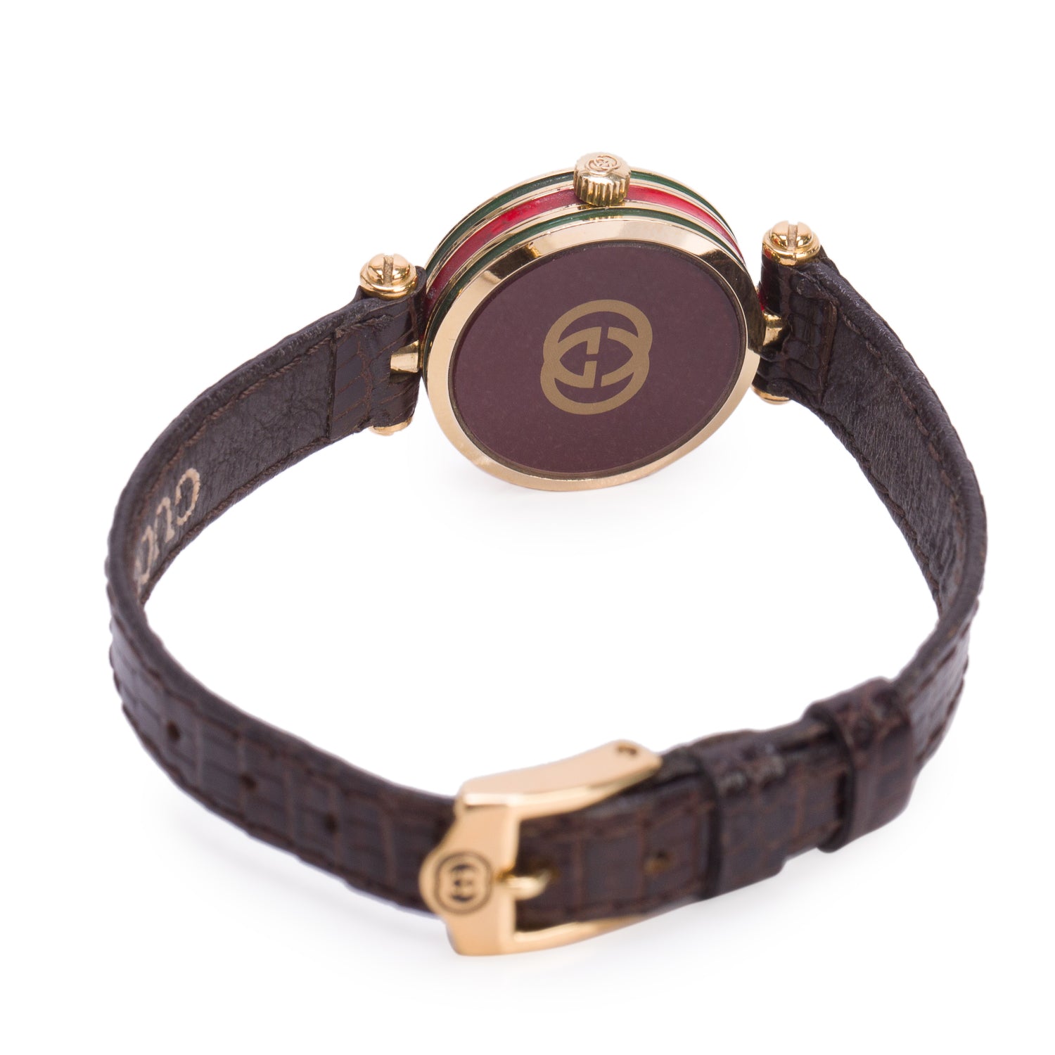 Gucci Gold Plated Stainless Steel Stack 22 MM Quartz Watch Creme Dial
