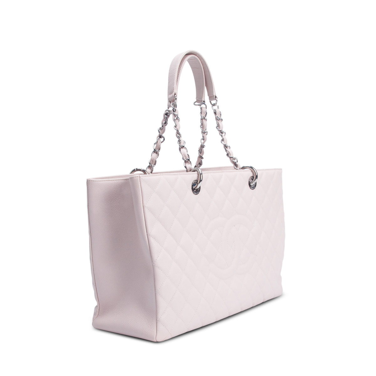 Chanel Pink Caviar Leather XL Grand Shopping Tote (GST) w/ Authenticity Card