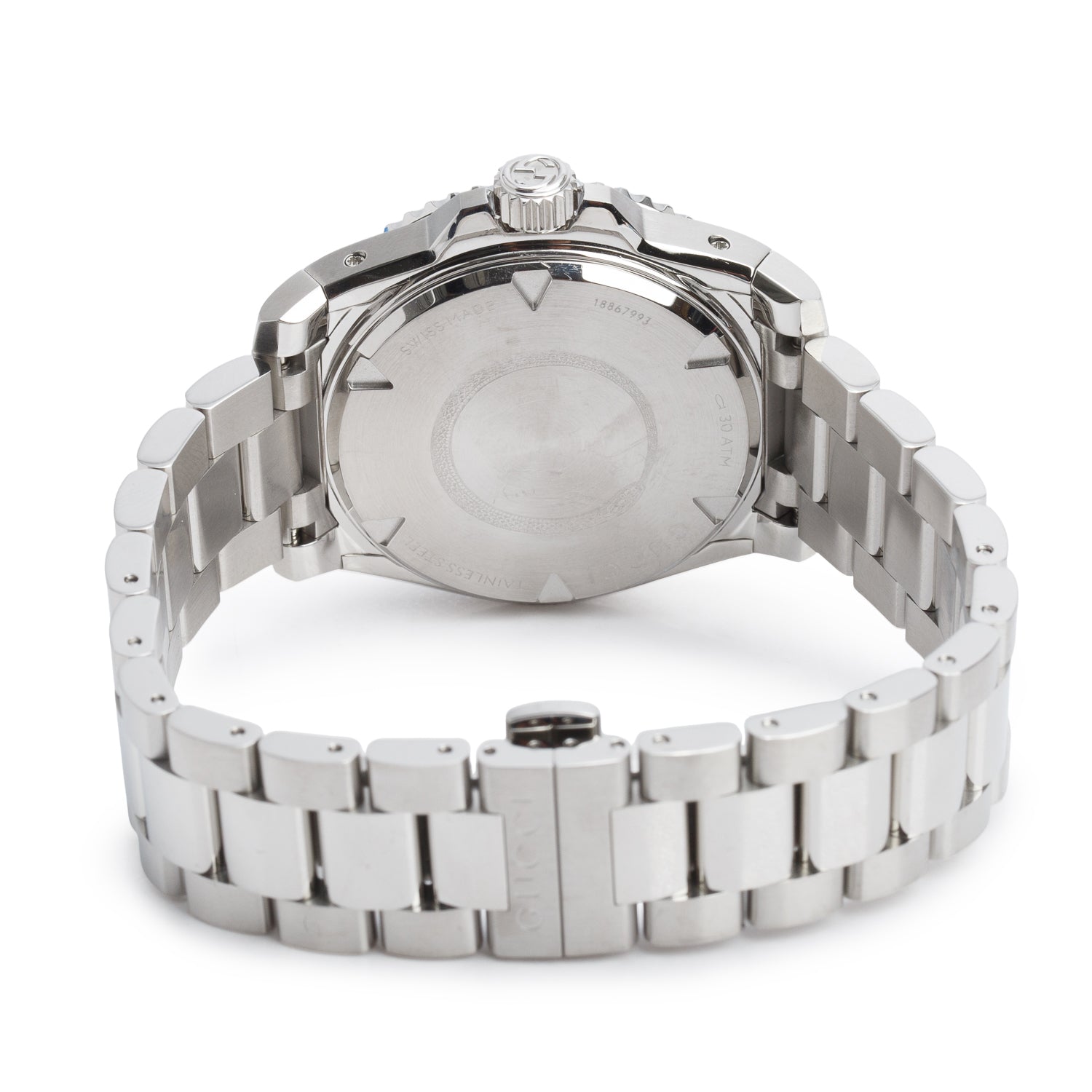Gucci Stainless Steel Dive 40 MM Automatic Watch Silver Dial YA136354 w/ Box