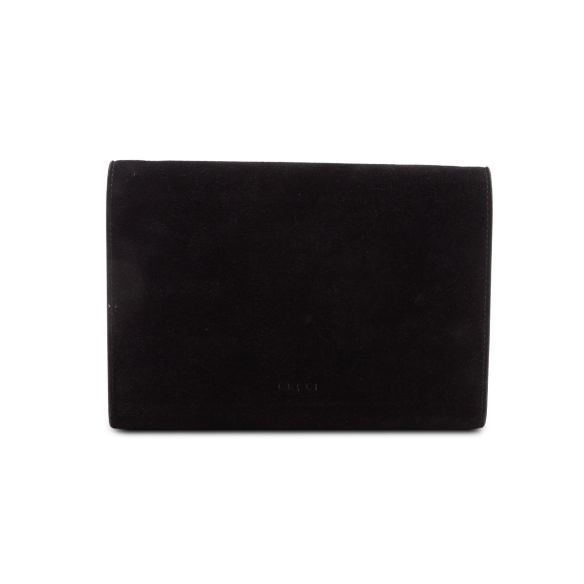 Gucci Black Suede Mini Dionysus Chain Wallet w/ Box