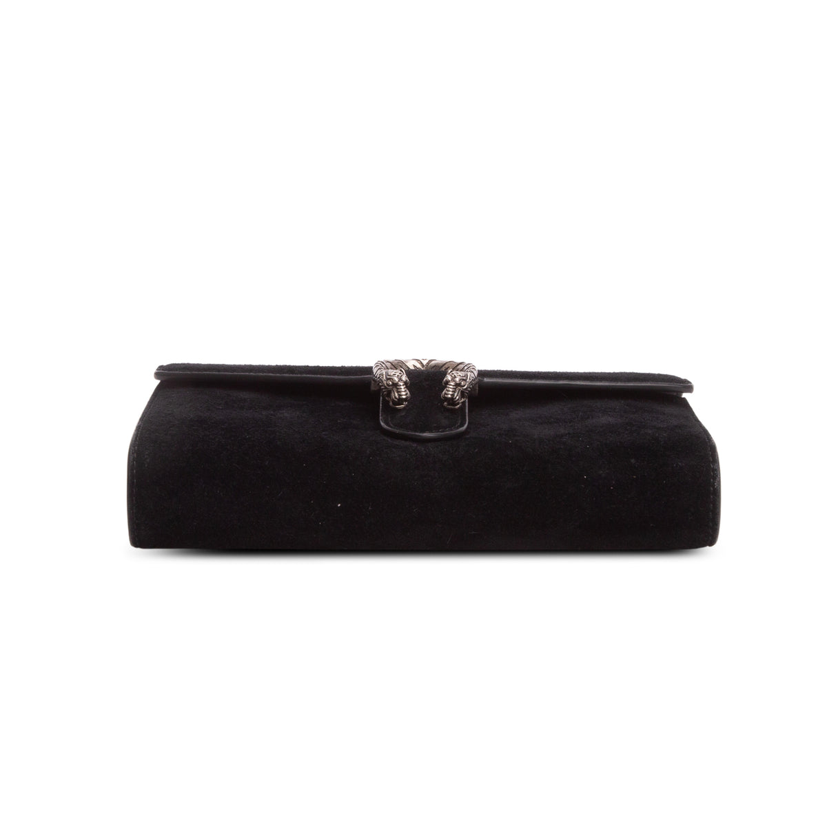 Gucci Black Suede Mini Dionysus Chain Wallet w/ Box
