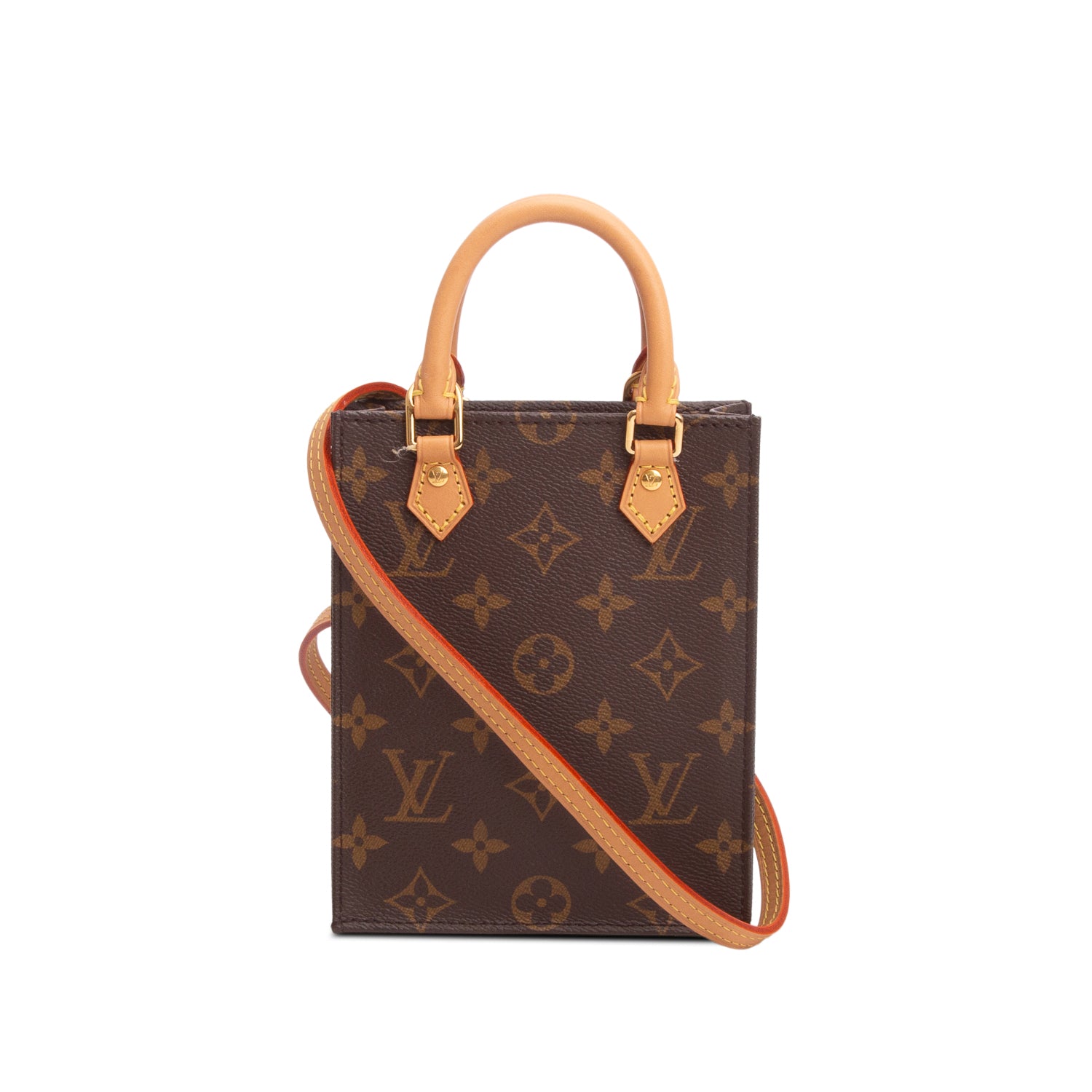 Louis Vuitton 2020 Monogram Petit Sac Plat w/ Box & Strap
