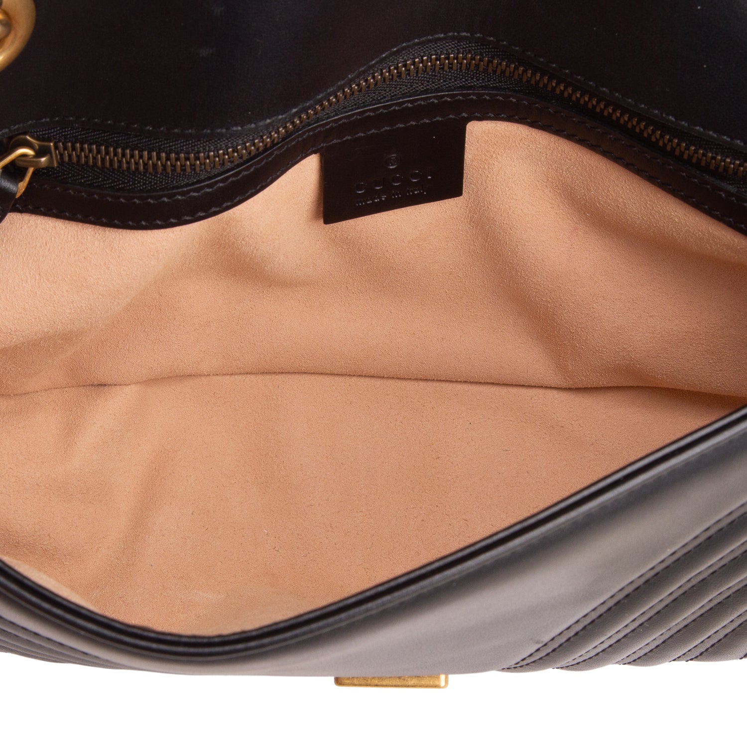 Gucci Black GG Marmont Matelasse Medium Shoulder Bag w/ Box