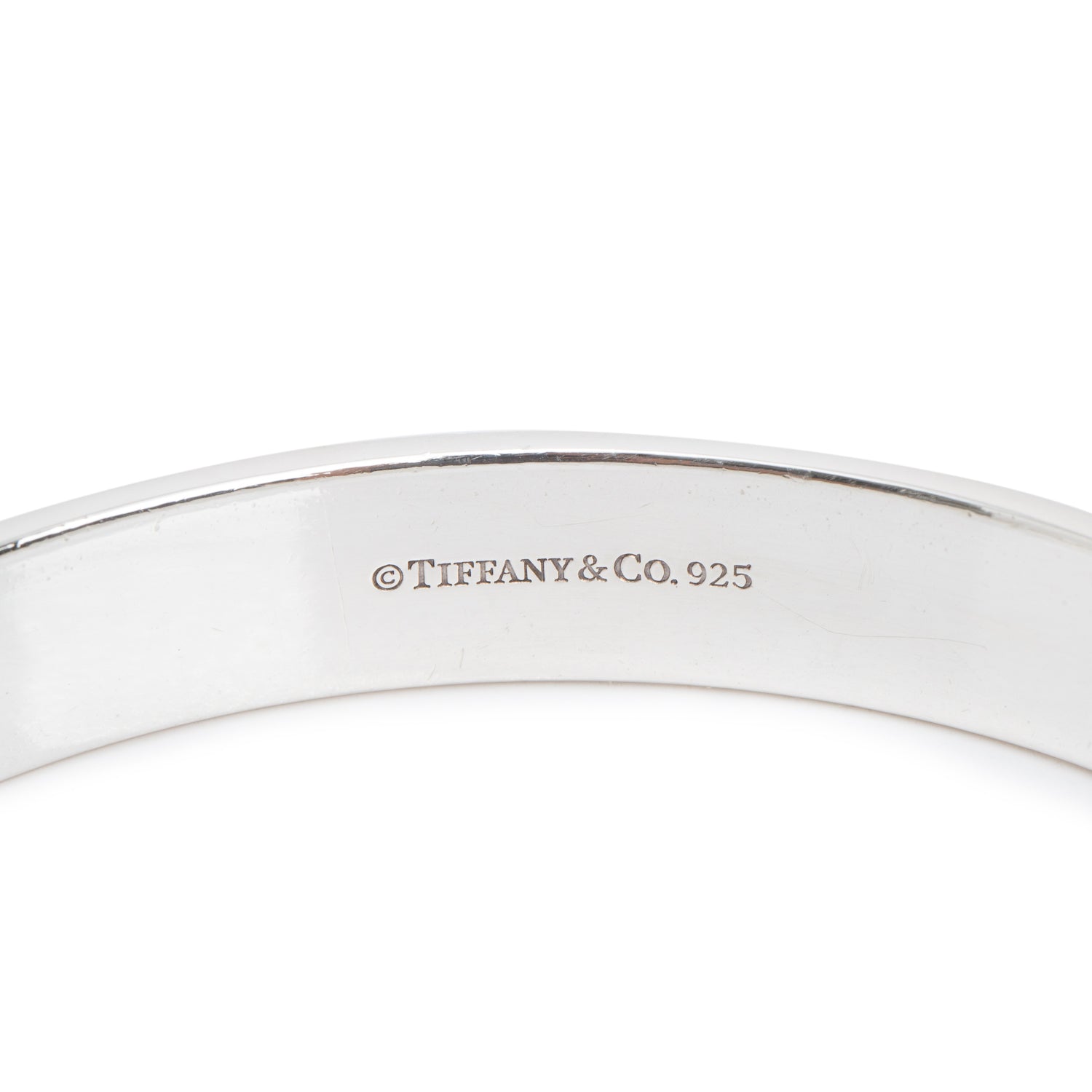 Tiffany & Co. Sterling Silver Diamond Locks Bangle