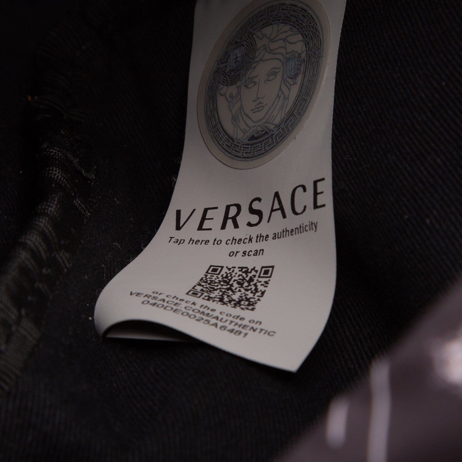 Versace Black Nylon Logo Print Belt Bag