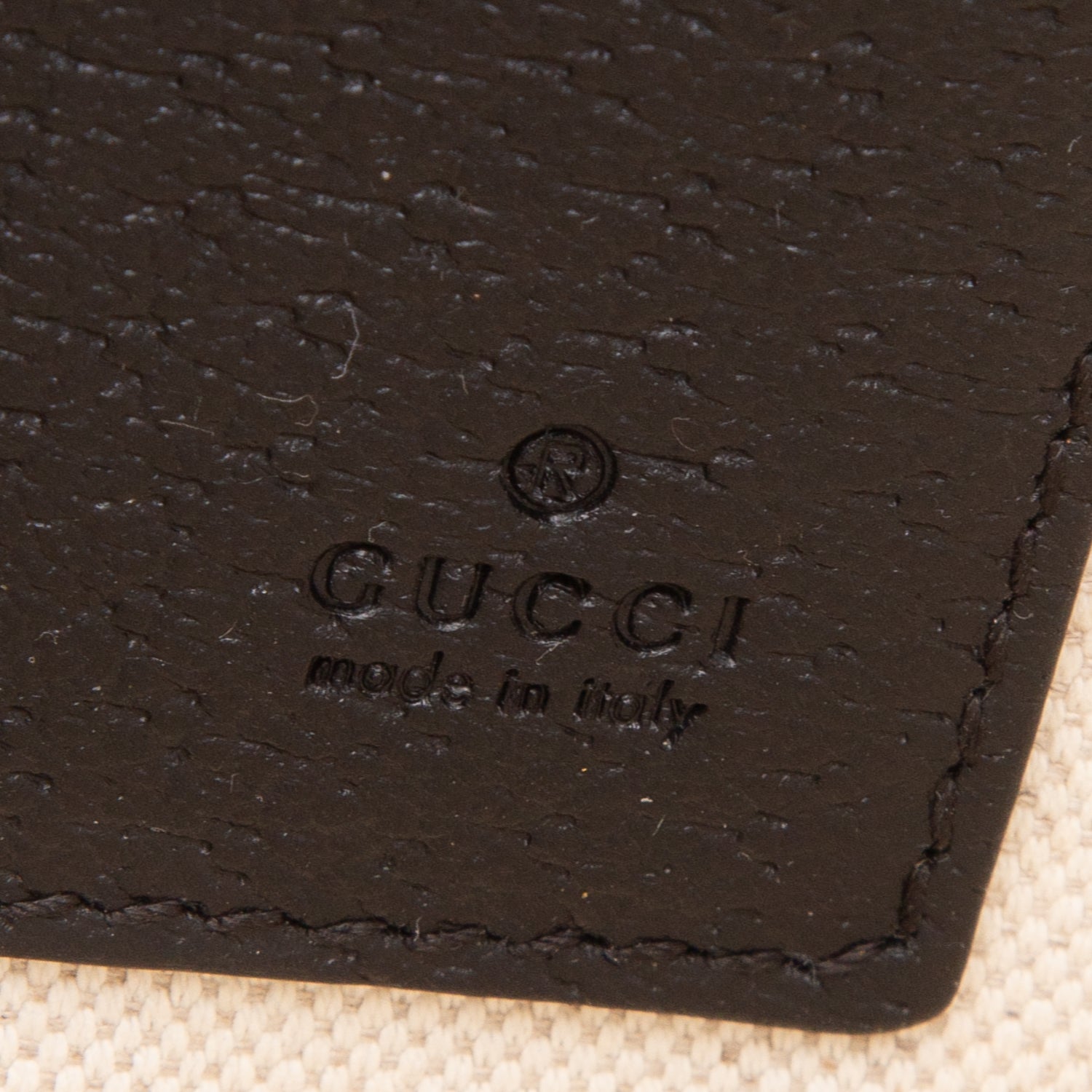 Gucci Black Velvet GG Monogram Textured Calfskin Web Ophidia Wristlet
