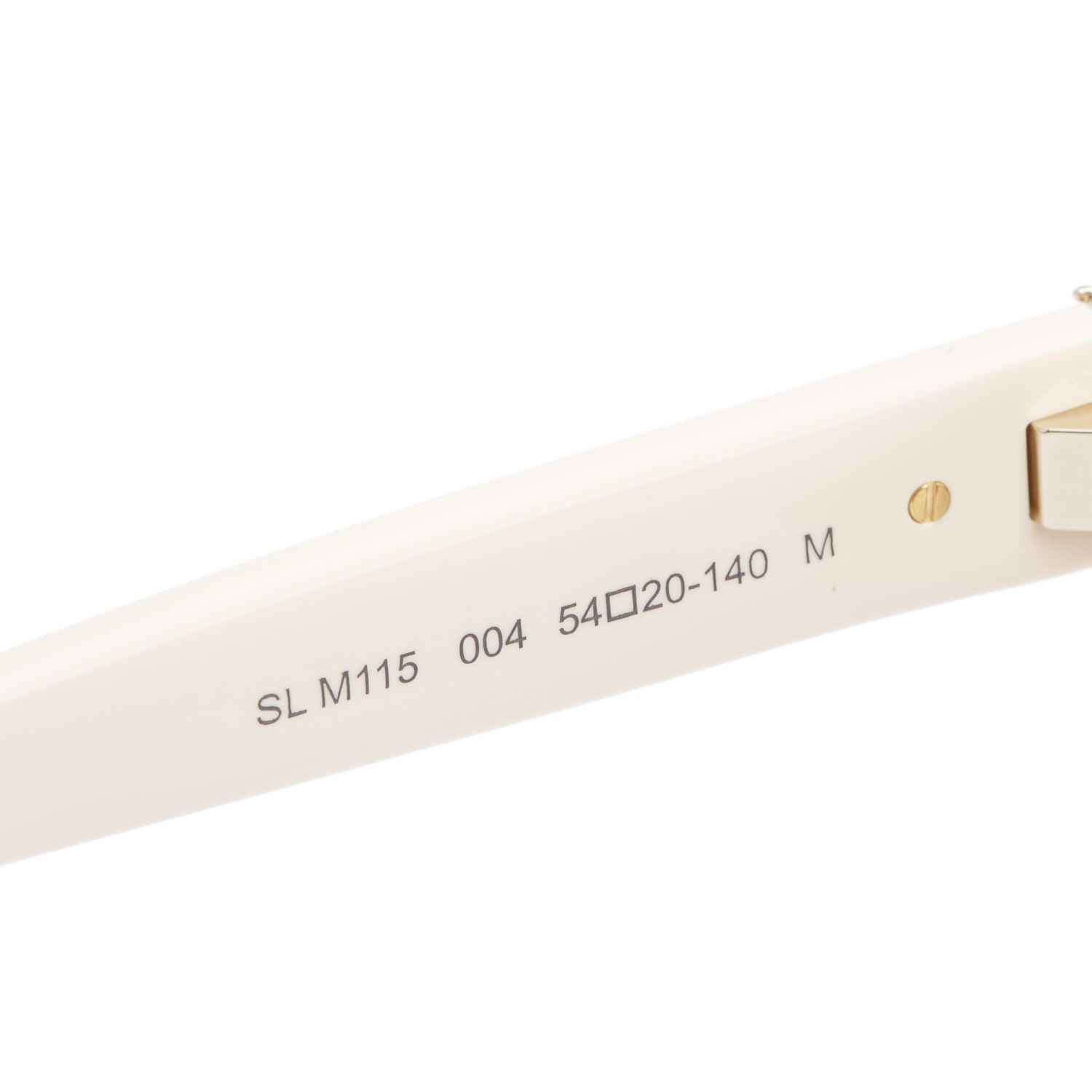 Saint Laurent SL M115 Cream Acetate Cat Eye Sunglasses w/ Case