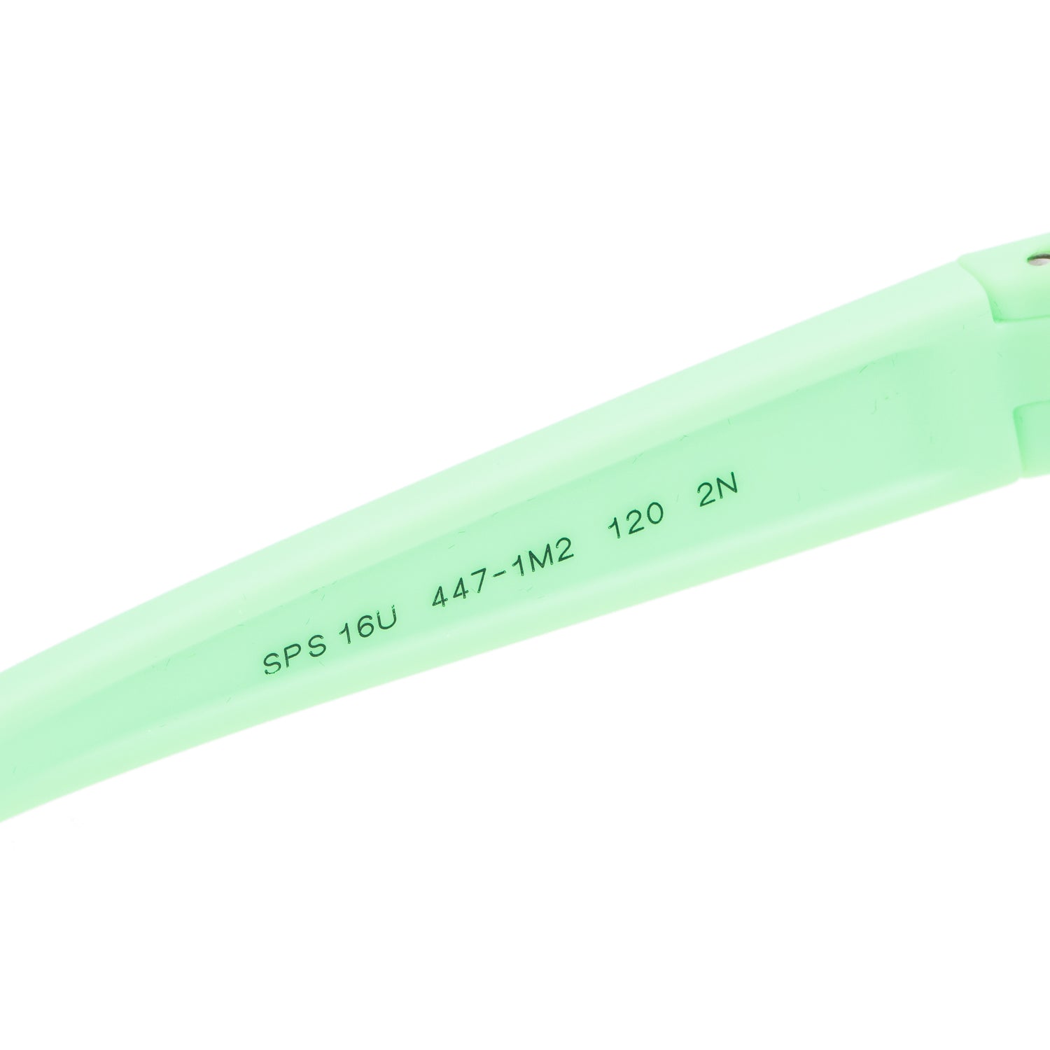 Prada SPS 16U Green Rubber Shield Sunglasses w/ Case