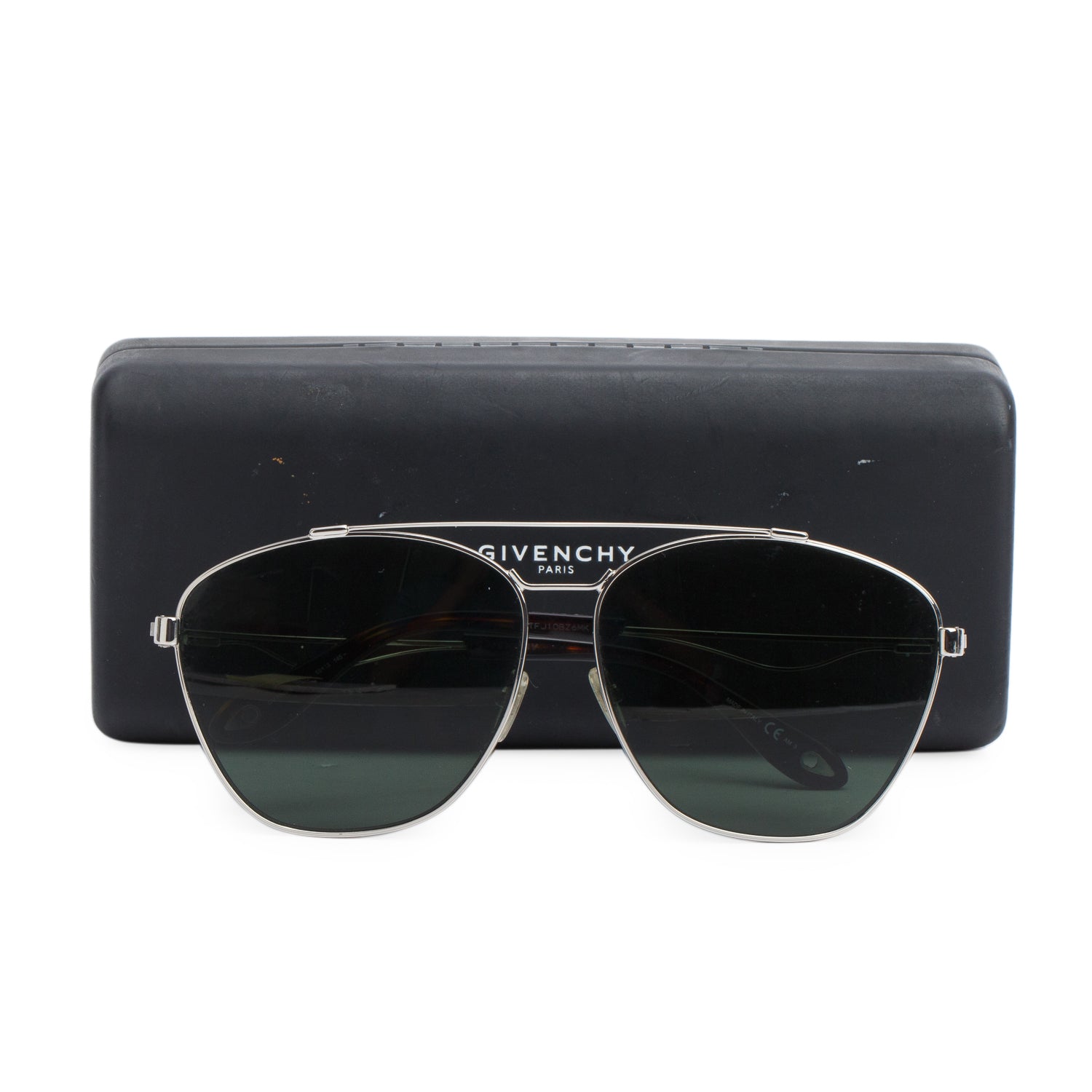 Givenchy GV 7049/S Black Aviator Sunglasses w/ Case