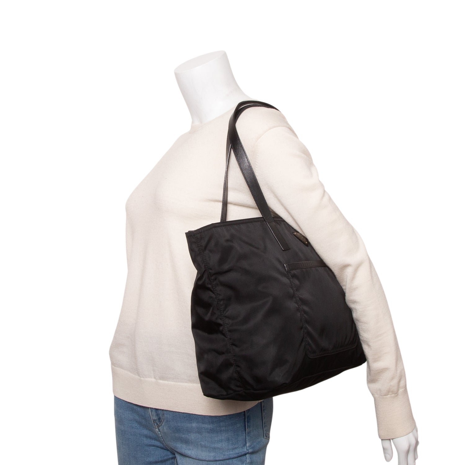 Prada Black Tessuto Nylon Tote