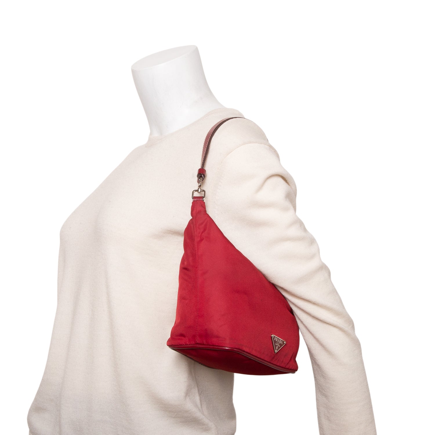 Prada Red Tessuto Sirio Pochette